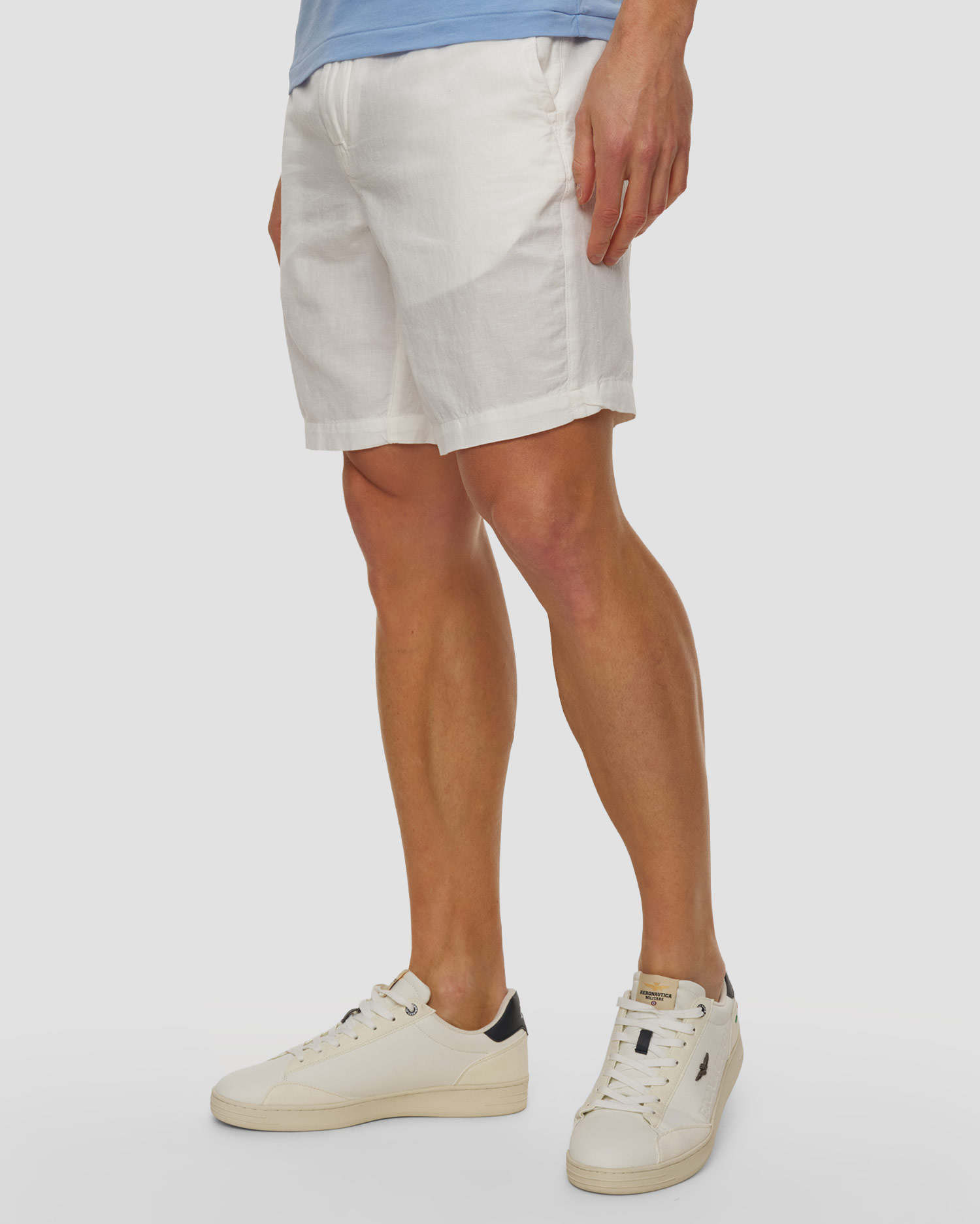 Short en lin blanc pour hommes Polo Ralph Lauren