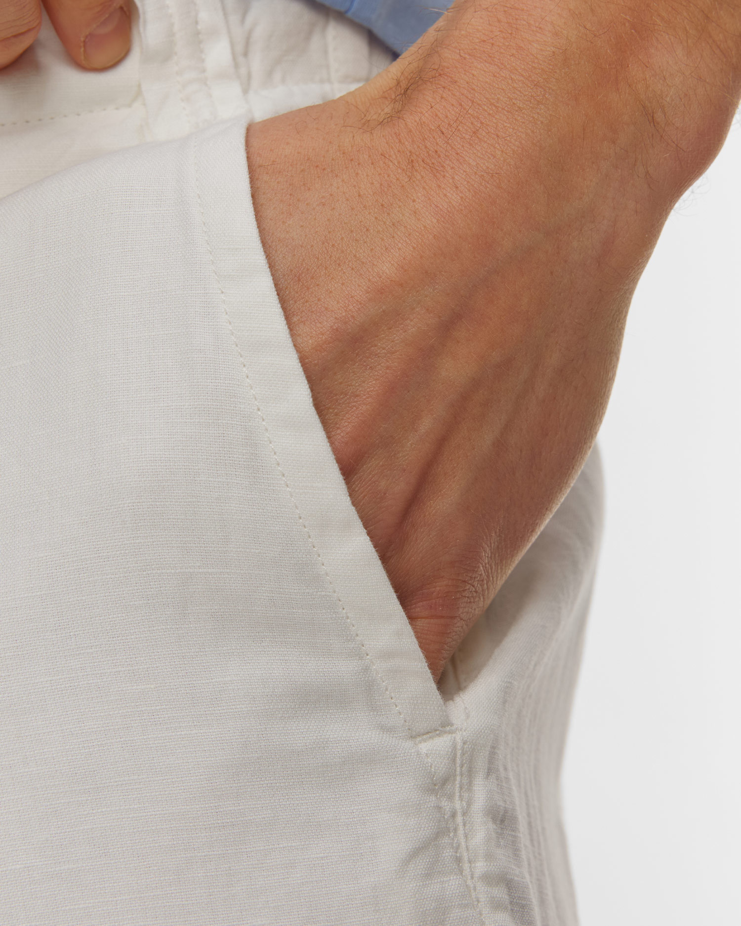 Short en lin blanc pour hommes Polo Ralph Lauren