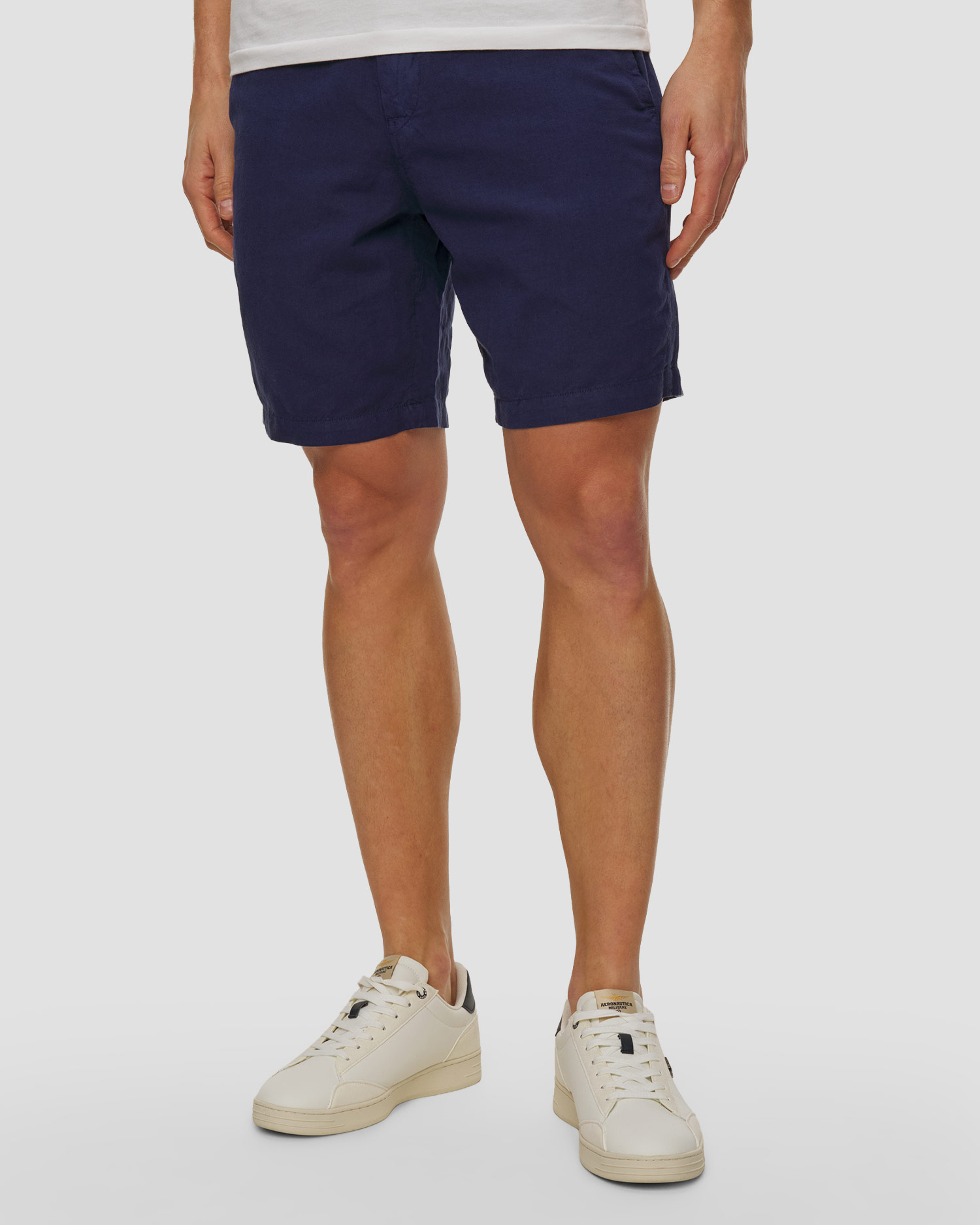 Granatowe szorty lniane męskie Polo Ralph Lauren