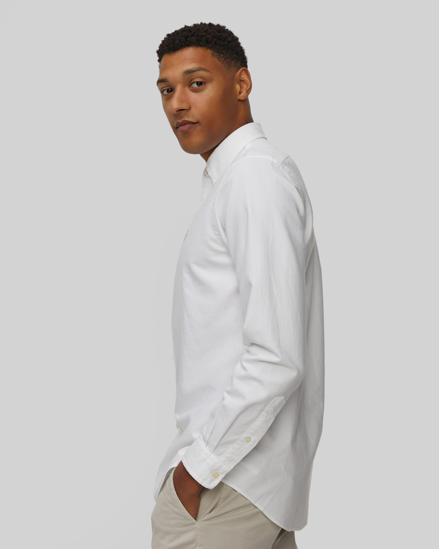 Camicia bianca a maniche lunghe da uomo Ralph Lauren