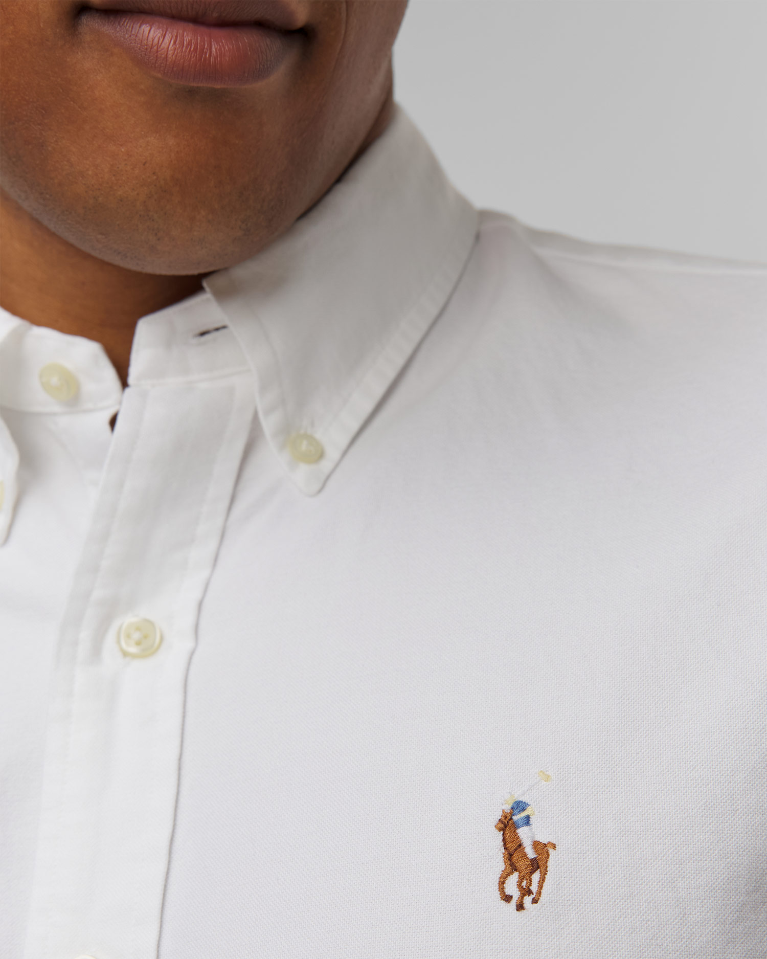 Camicia bianca a maniche lunghe da uomo Ralph Lauren