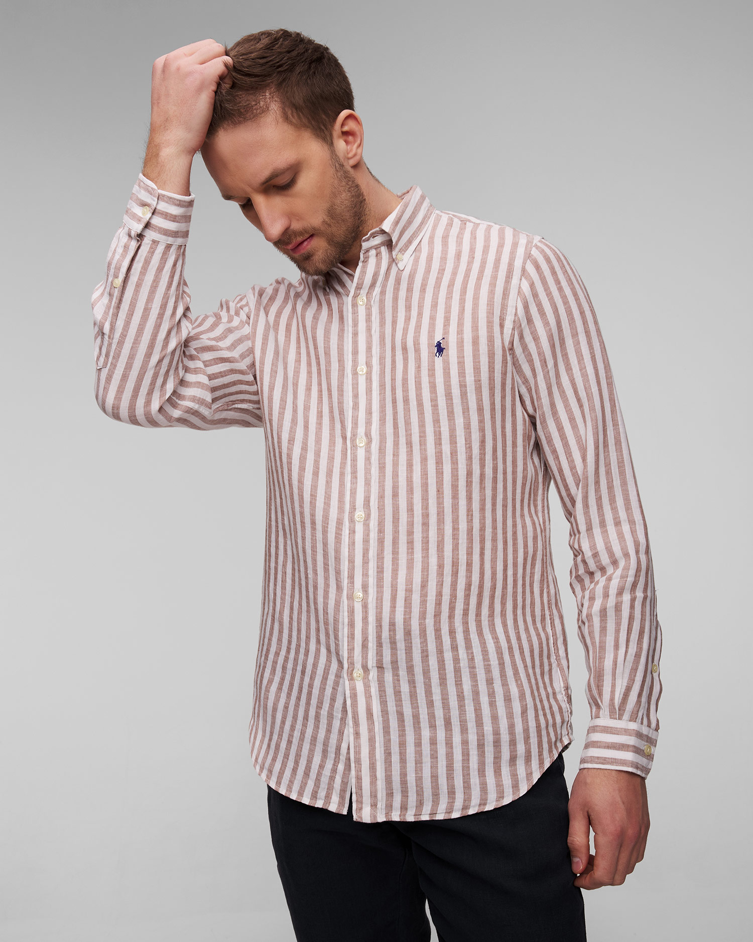 Camicia in lino da uomo Polo Ralph Lauren