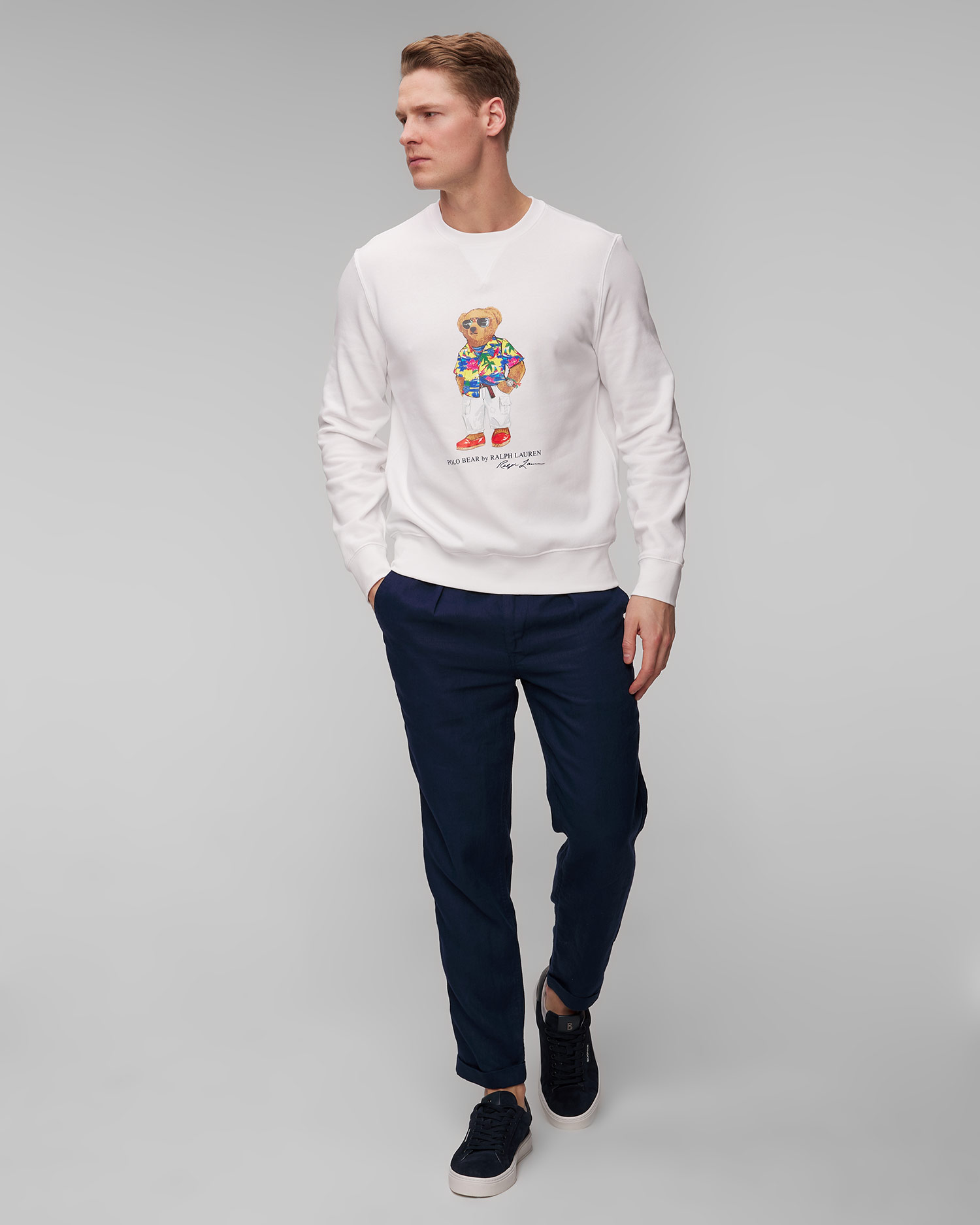 Biała bluza męska Polo Ralph Lauren