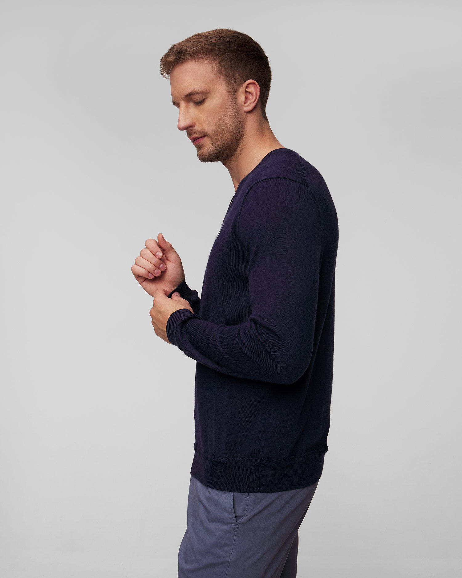 Men's navy blue sweater with wool Polo Ralph Lauren