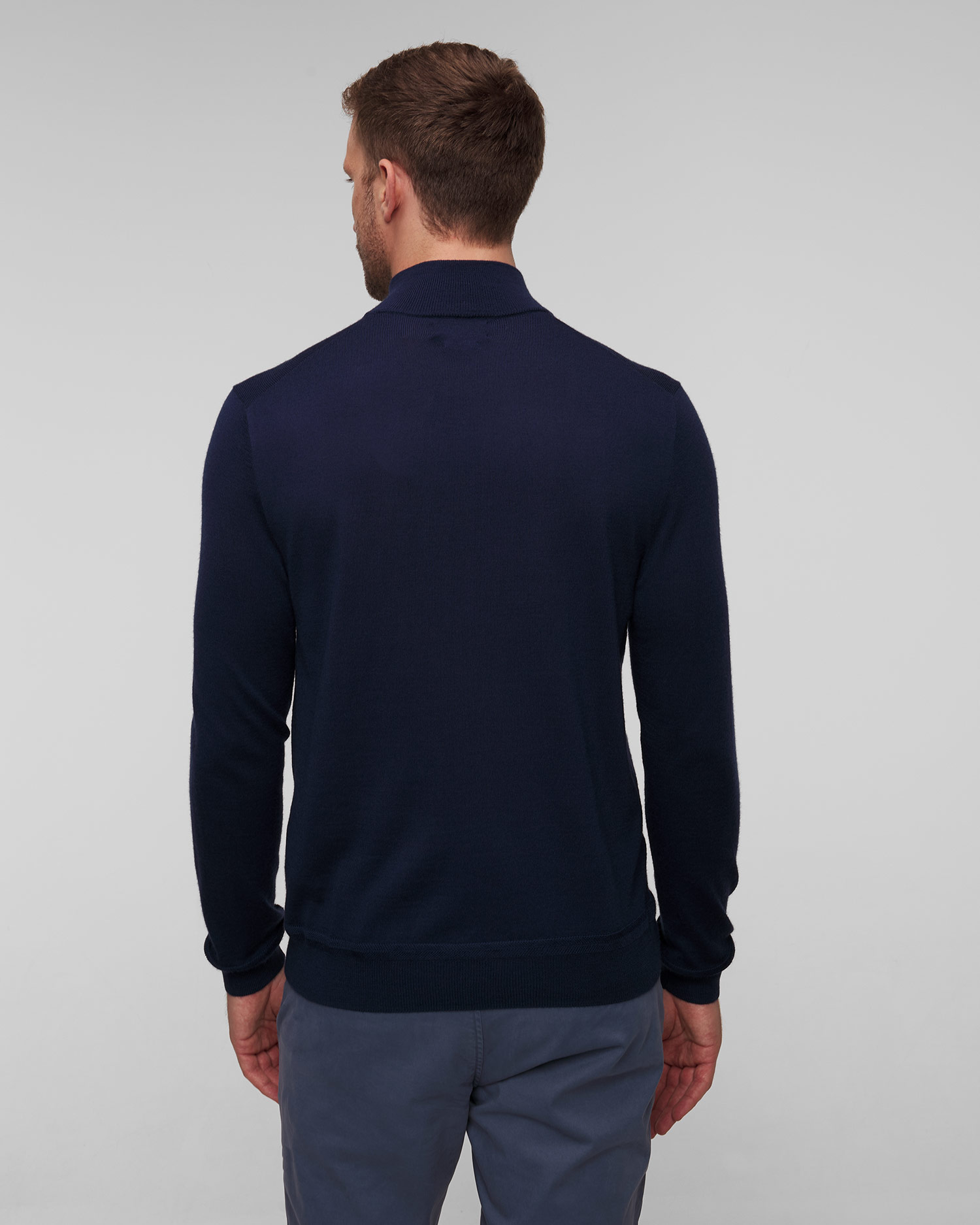 Polo Ralph Lauren Herrenpullover mit Wolle in Marineblau