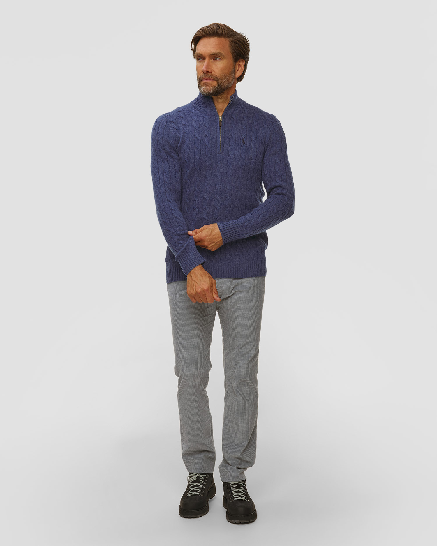 Maglione di lana da uomo Polo Ralph Lauren, Colore/Disegno: Granatowy