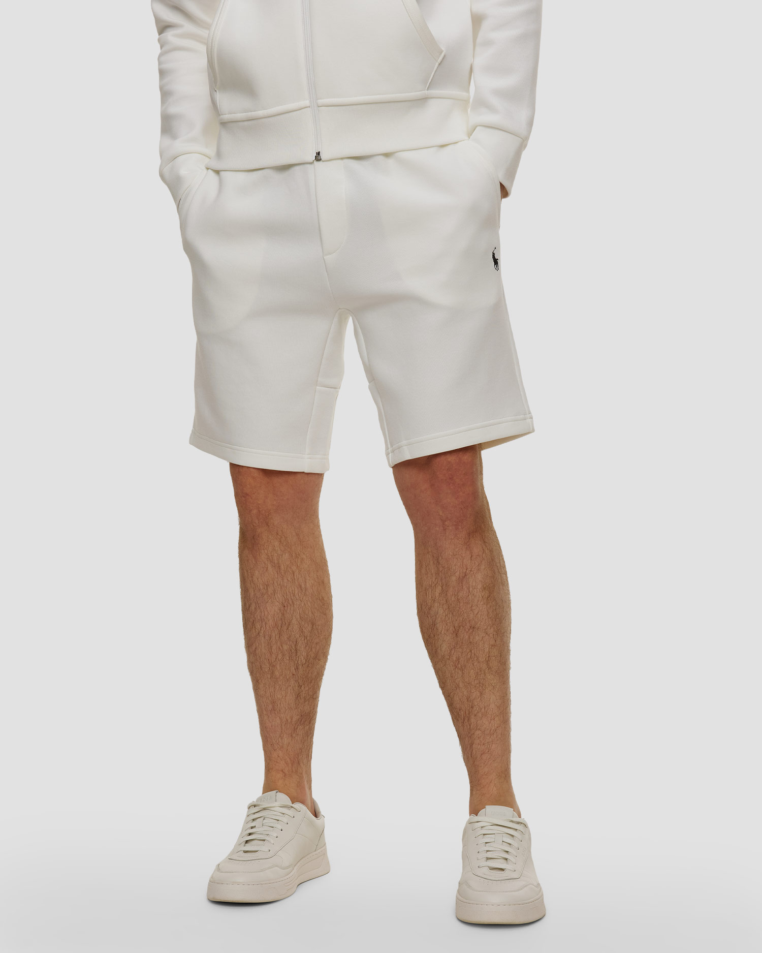 Short de survêtement pour hommes Polo Ralph Lauren, Couleur: Biały