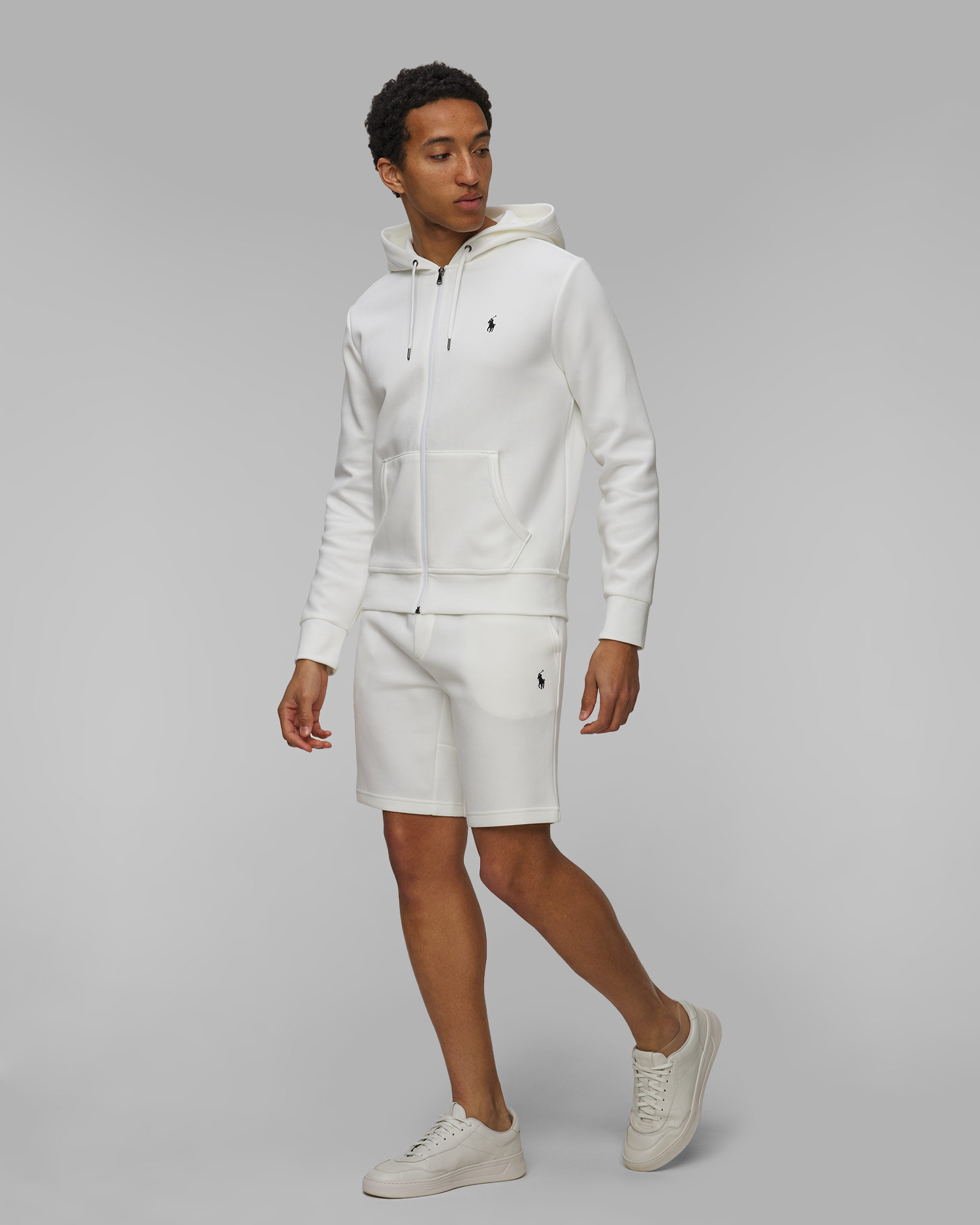 Bílé pánské teplákové šortky Polo Ralph Lauren