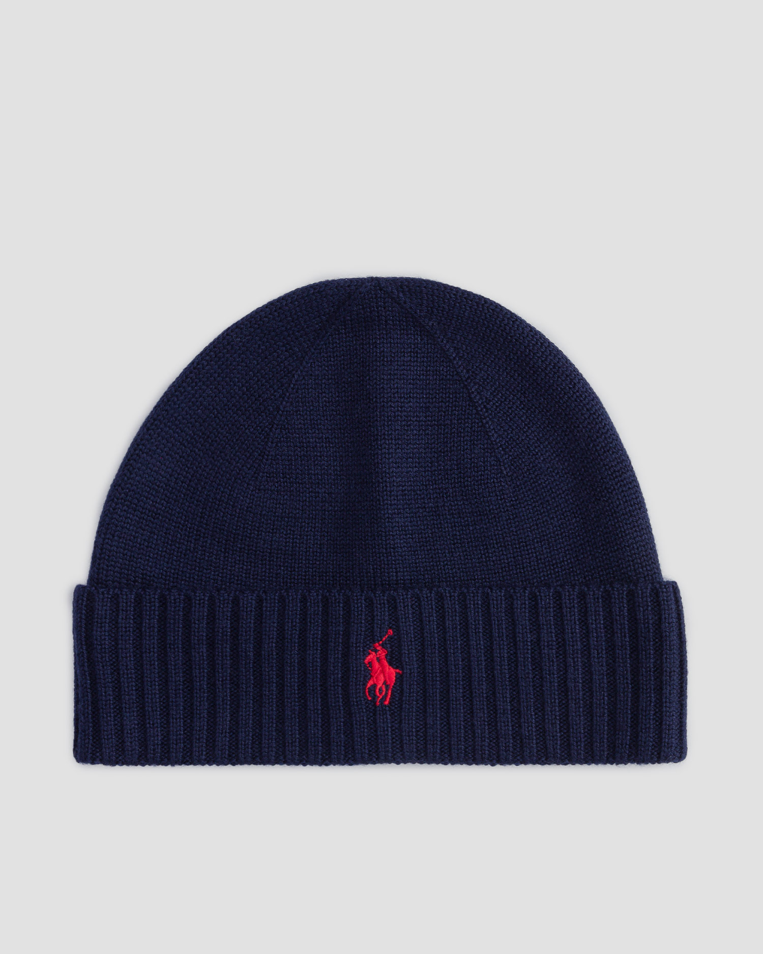 Granatowa czapka wełniana męska Polo Ralph Lauren