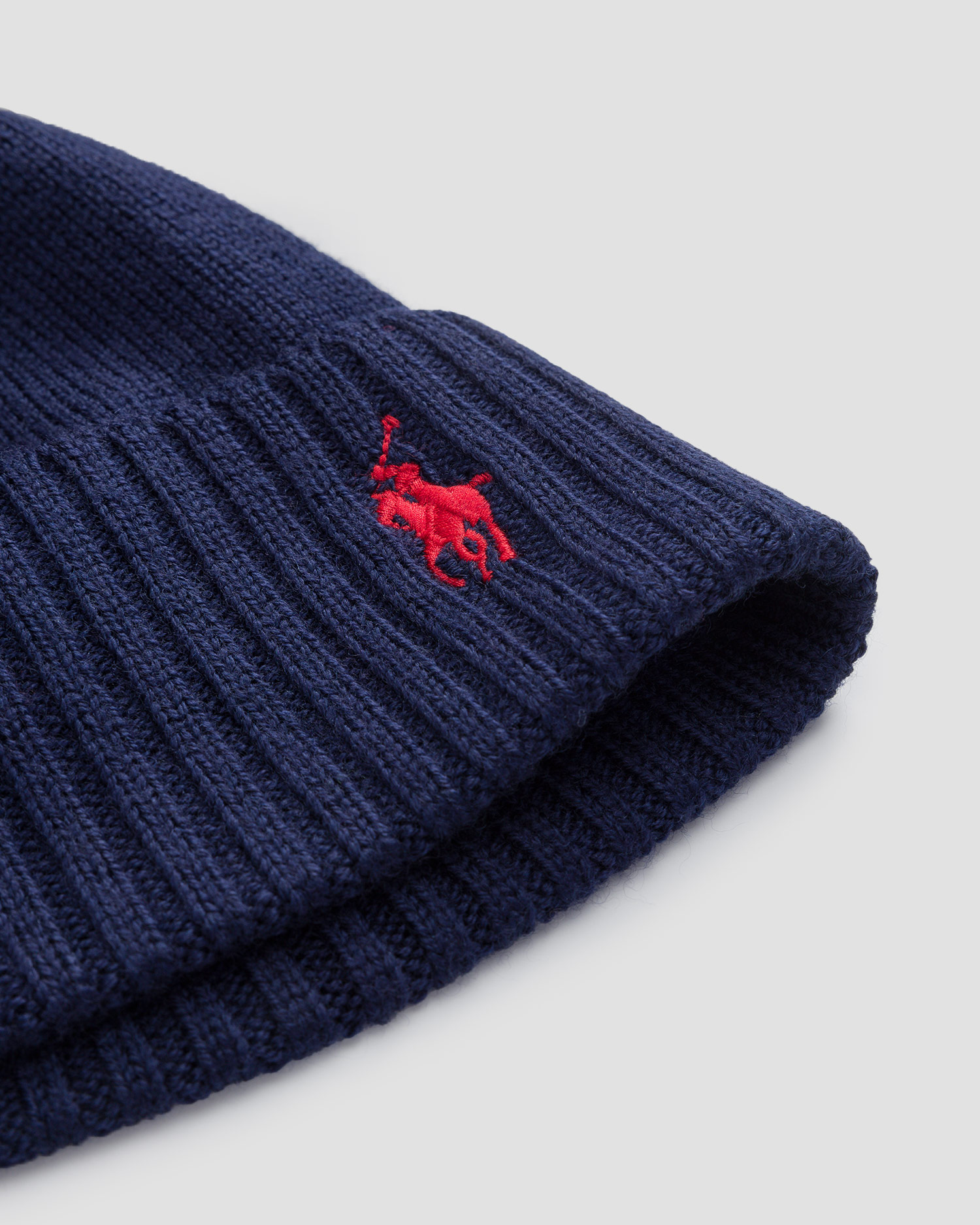 Granatowa czapka wełniana męska Polo Ralph Lauren