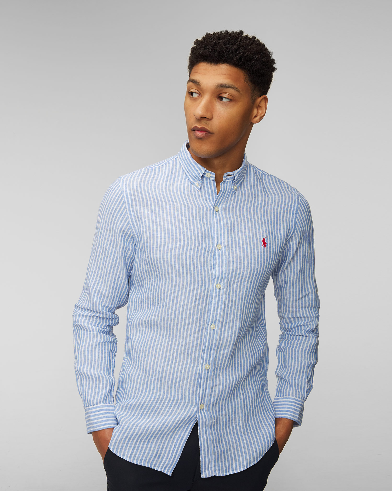 Camicie di lino ralph lauren cheap