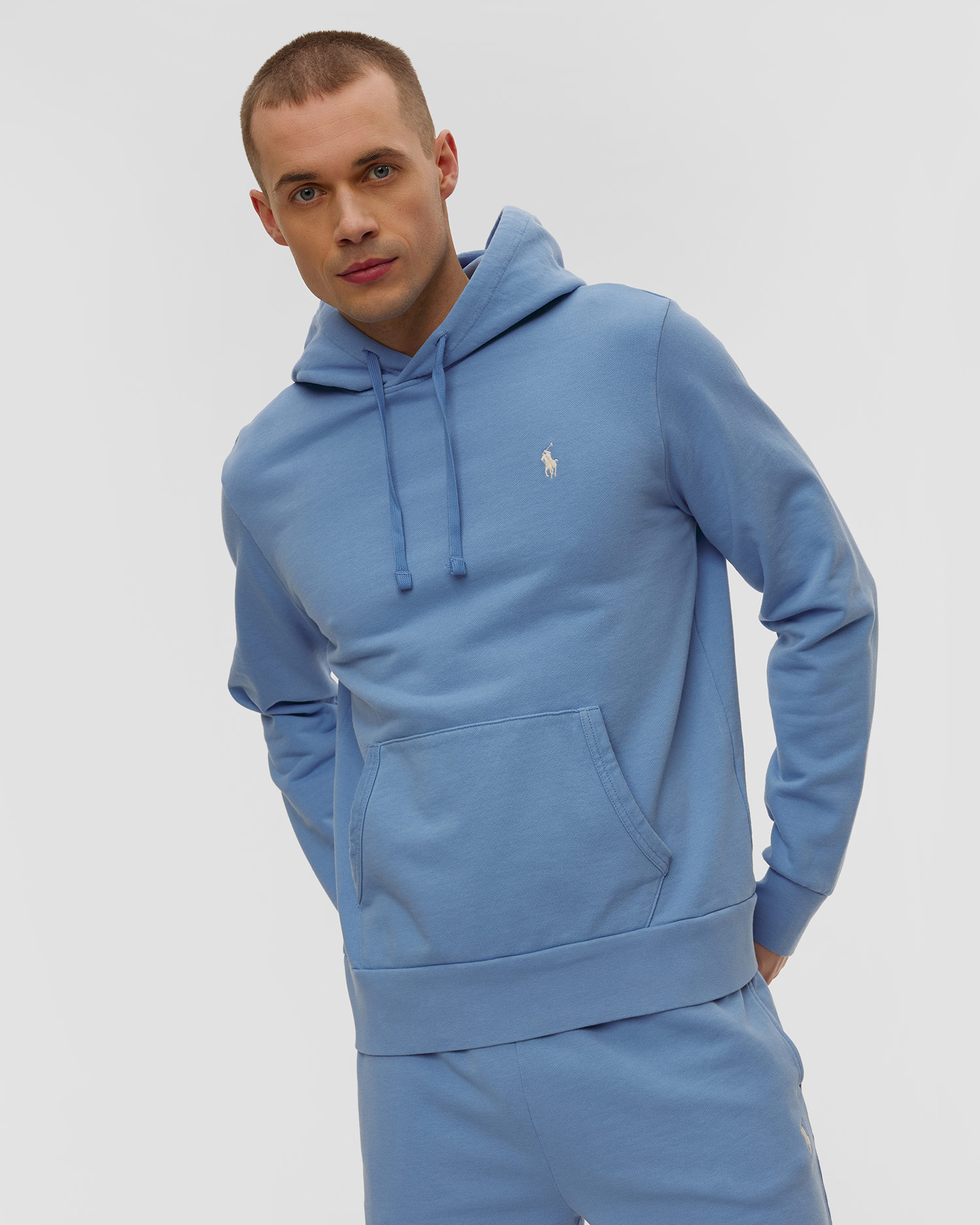 Sweat-shirt bleu pour hommes Polo Ralph Lauren