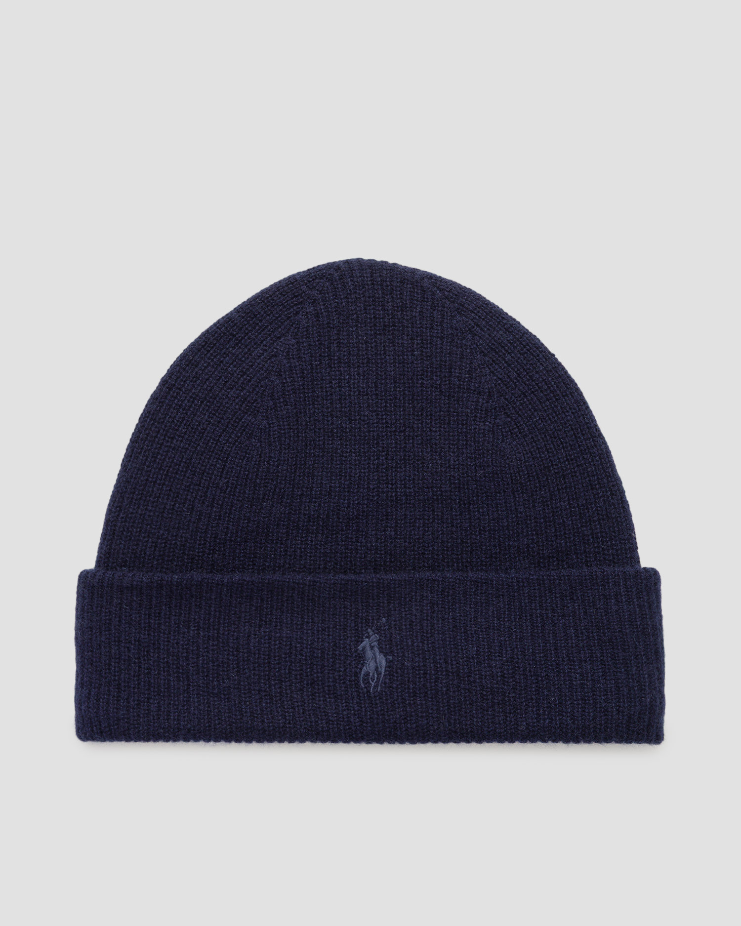 Granatowa czapka z kaszmiru męska Polo Ralph Lauren