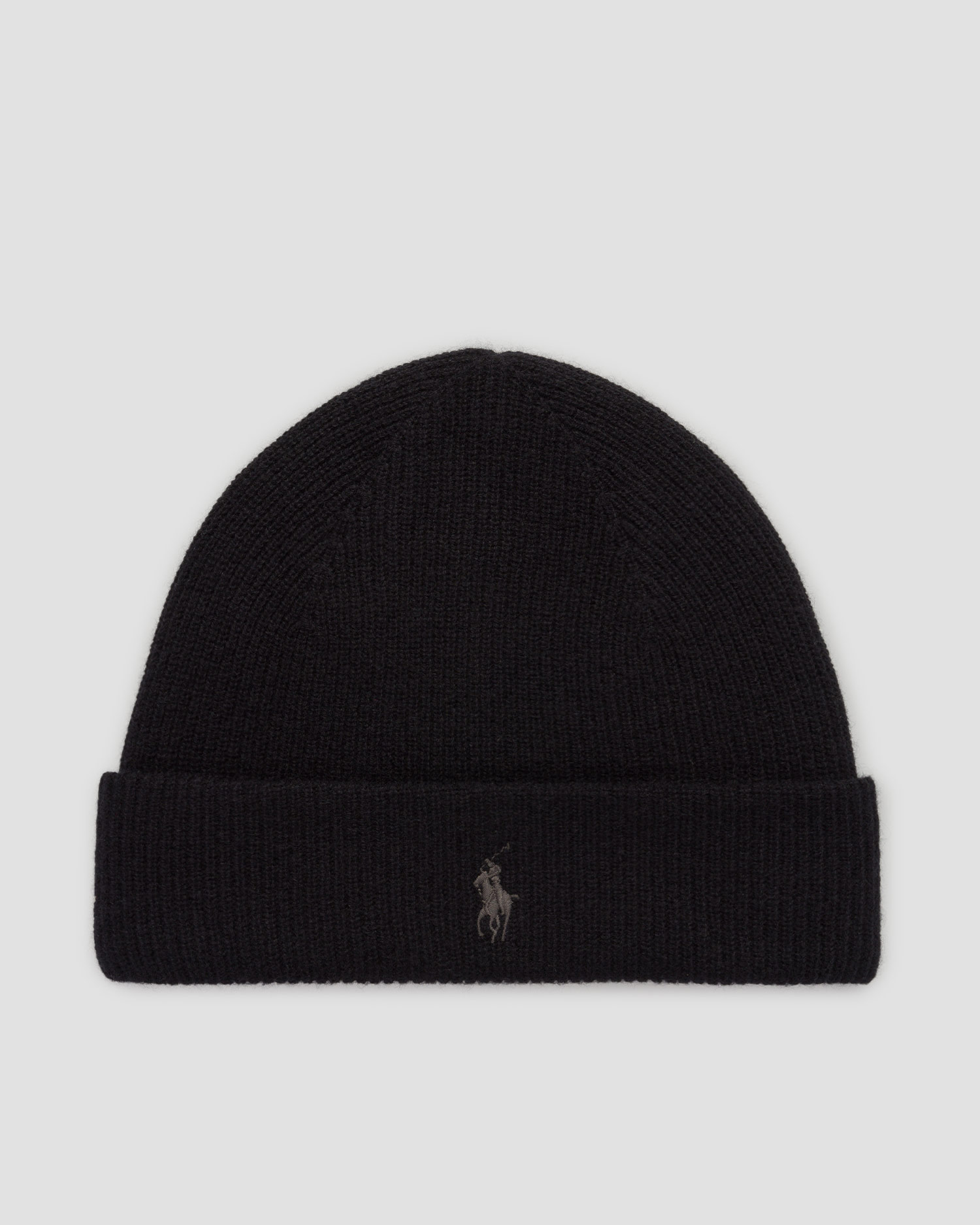 Căciulă neagră din cașmir pentru bărbați Polo Ralph Lauren