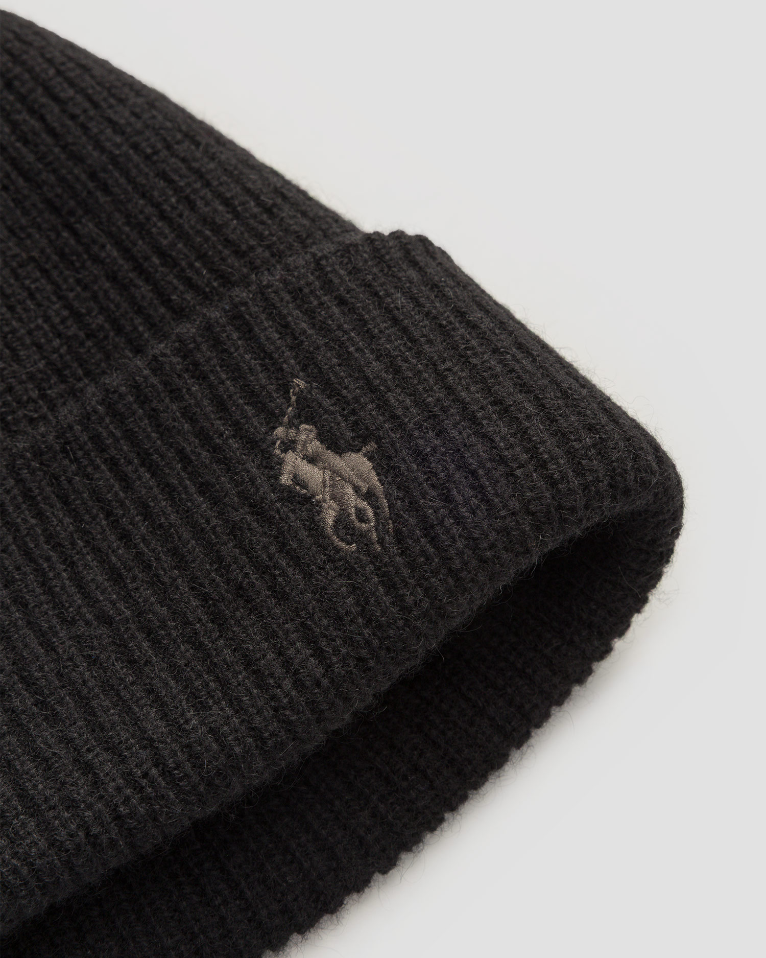 Černá pánská kašmírová čepice Polo Ralph Lauren