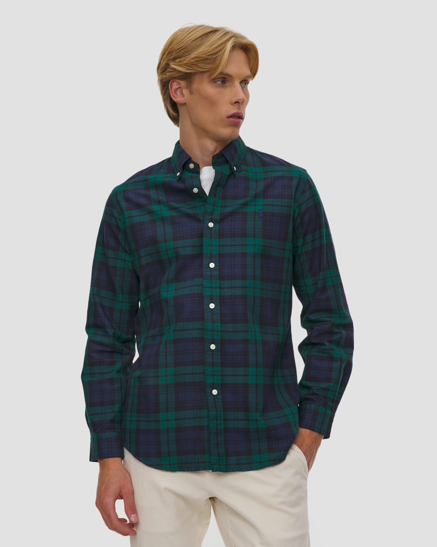 Camicia a quadri da uomo Custom Fit Polo Ralph Lauren