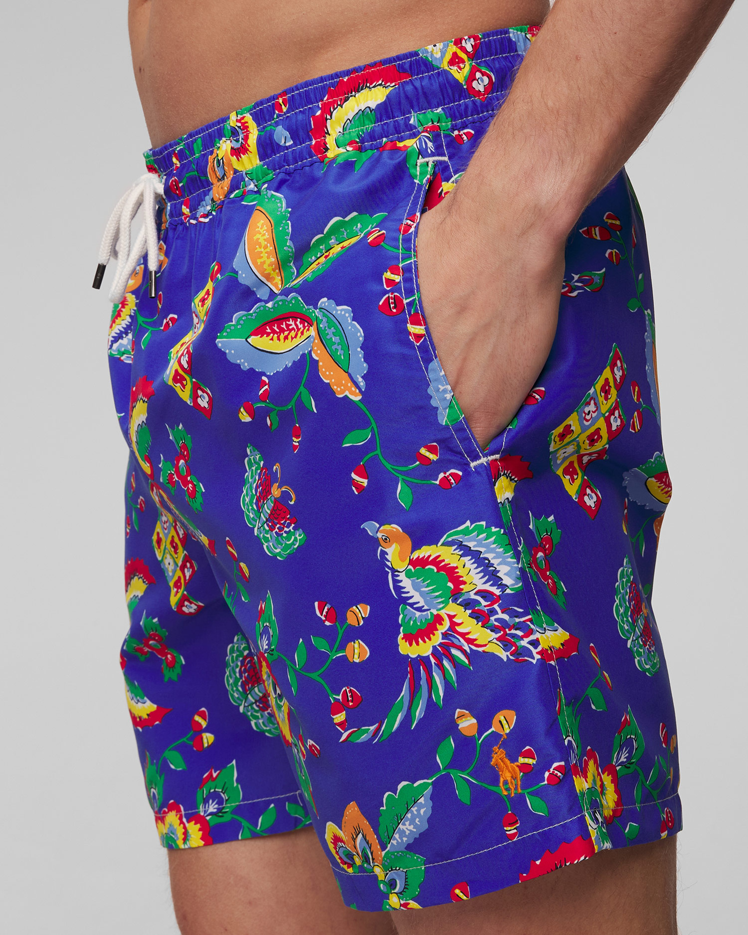 Pánské plavky Polo Ralph Lauren ve Světle Modrém Barevném Odstínu