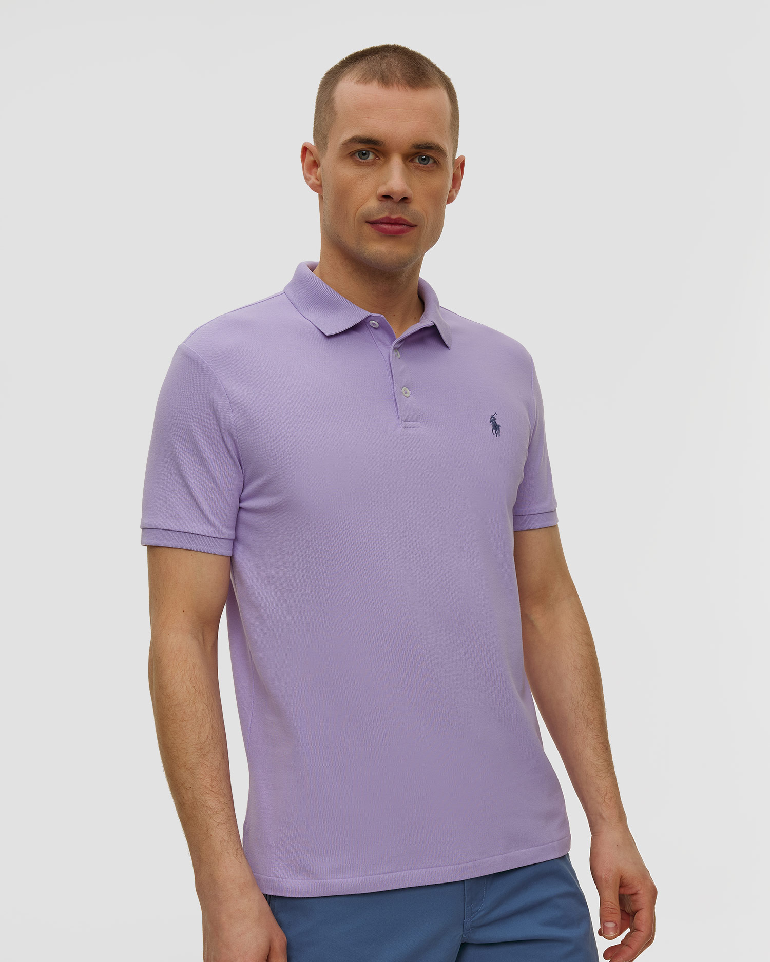 Polo violet pour hommes Polo Ralph Lauren, Couleur: Fioletowy