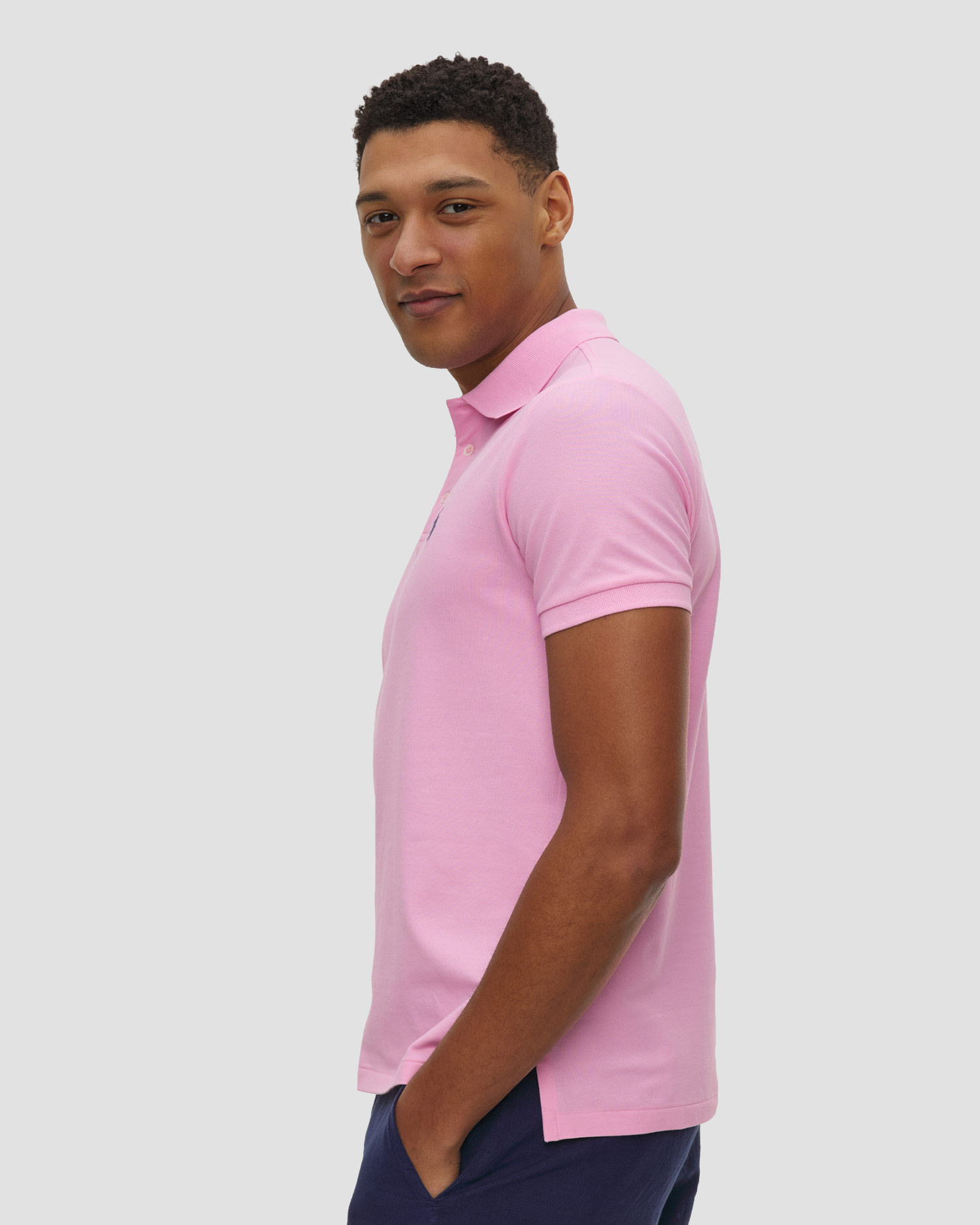 Růžová pánská polokošile Polo Ralph Lauren