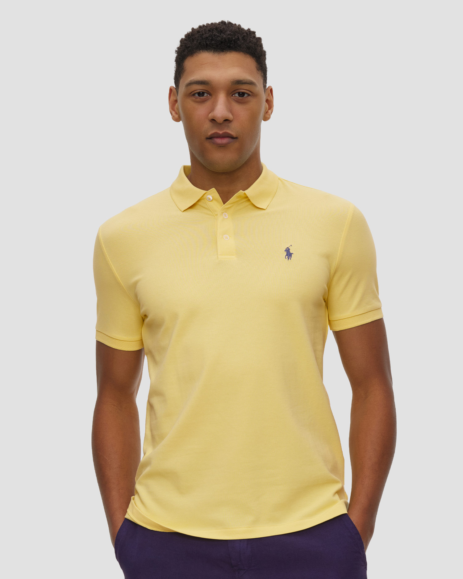 Žlutá pánská polokošile Polo Ralph Lauren