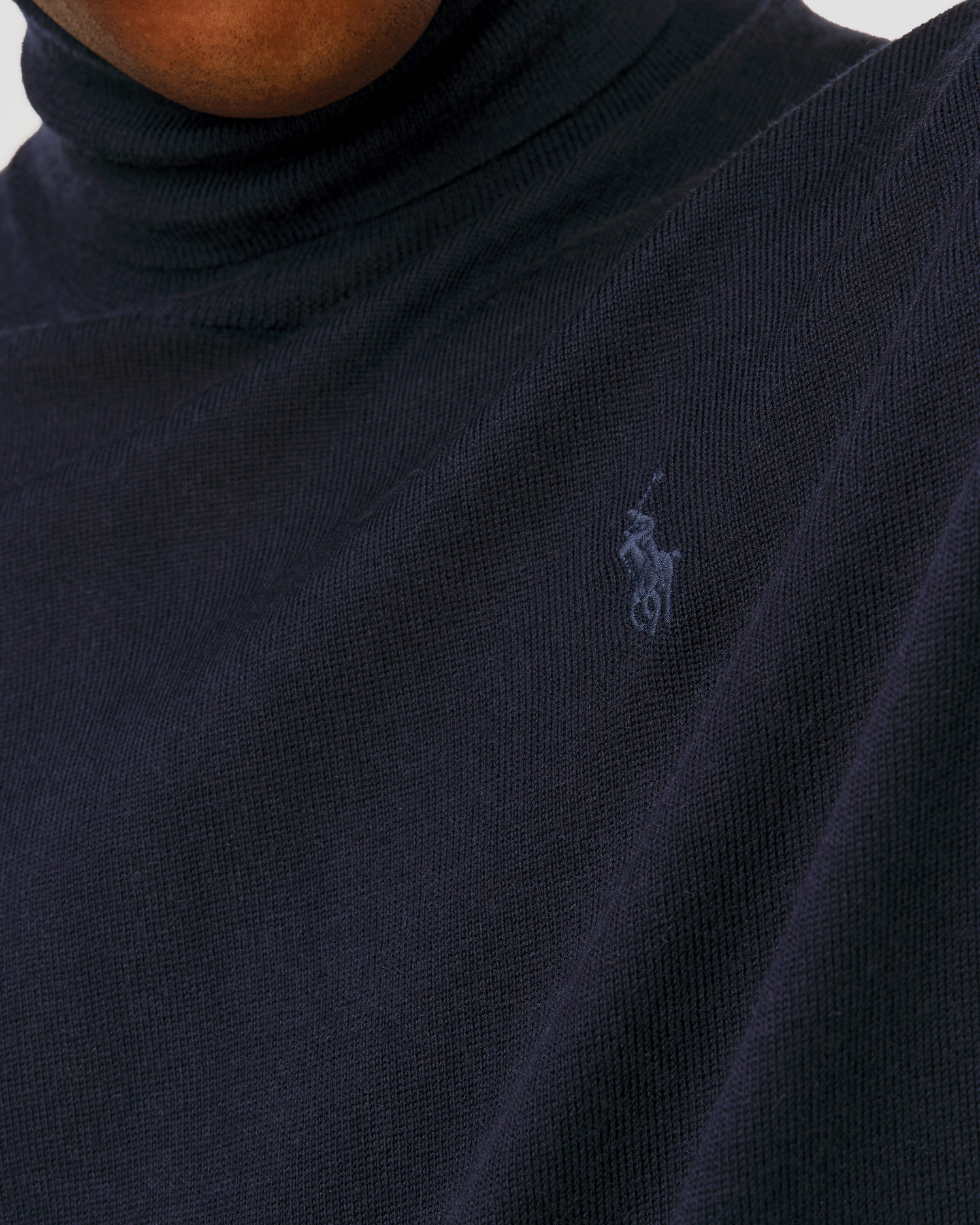 Polo Ralph Lauren Rollkragenpullover aus Wolle für Herren in Marineblau