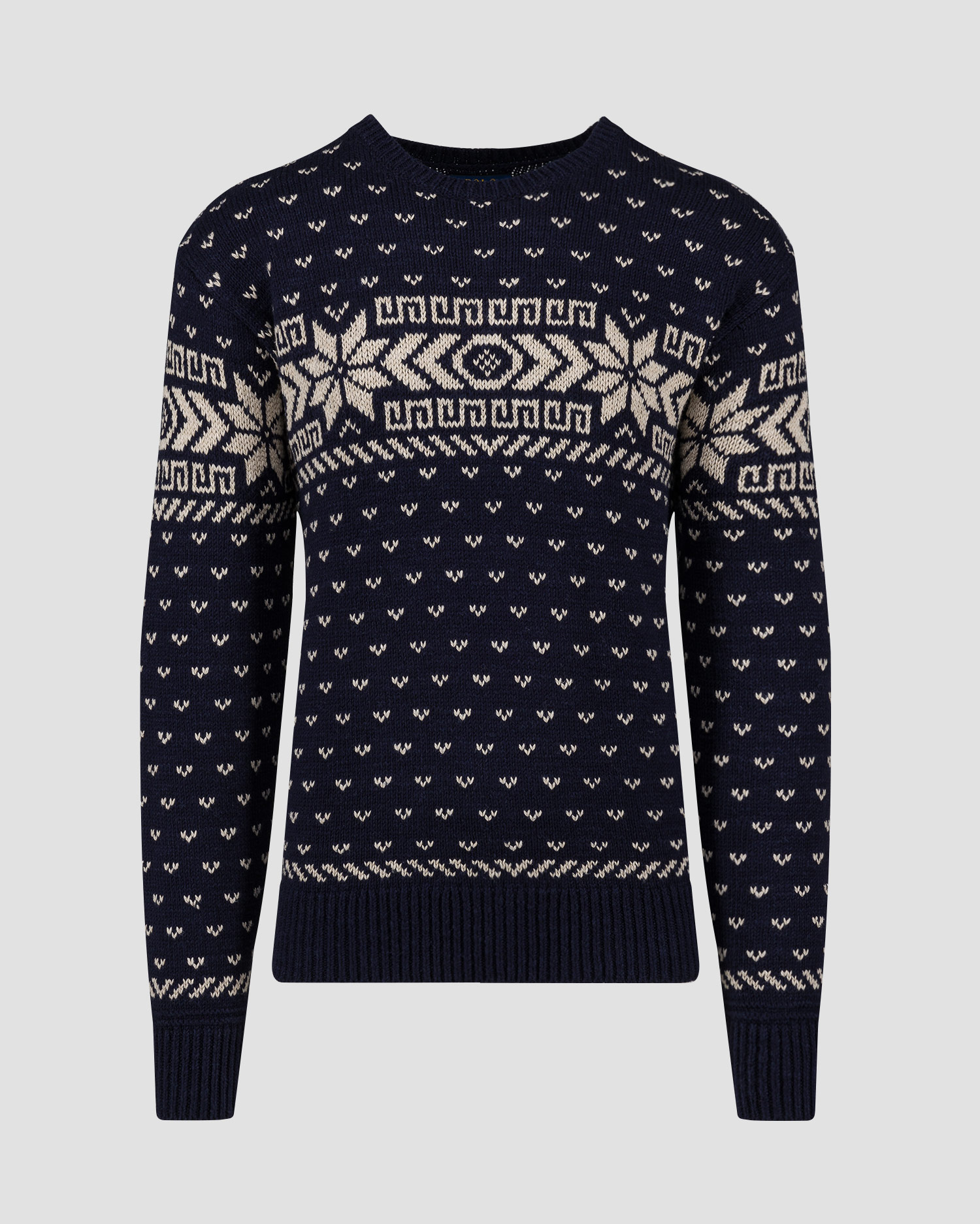 Granatowy sweter z kaszmirem męski Polo Ralph Lauren