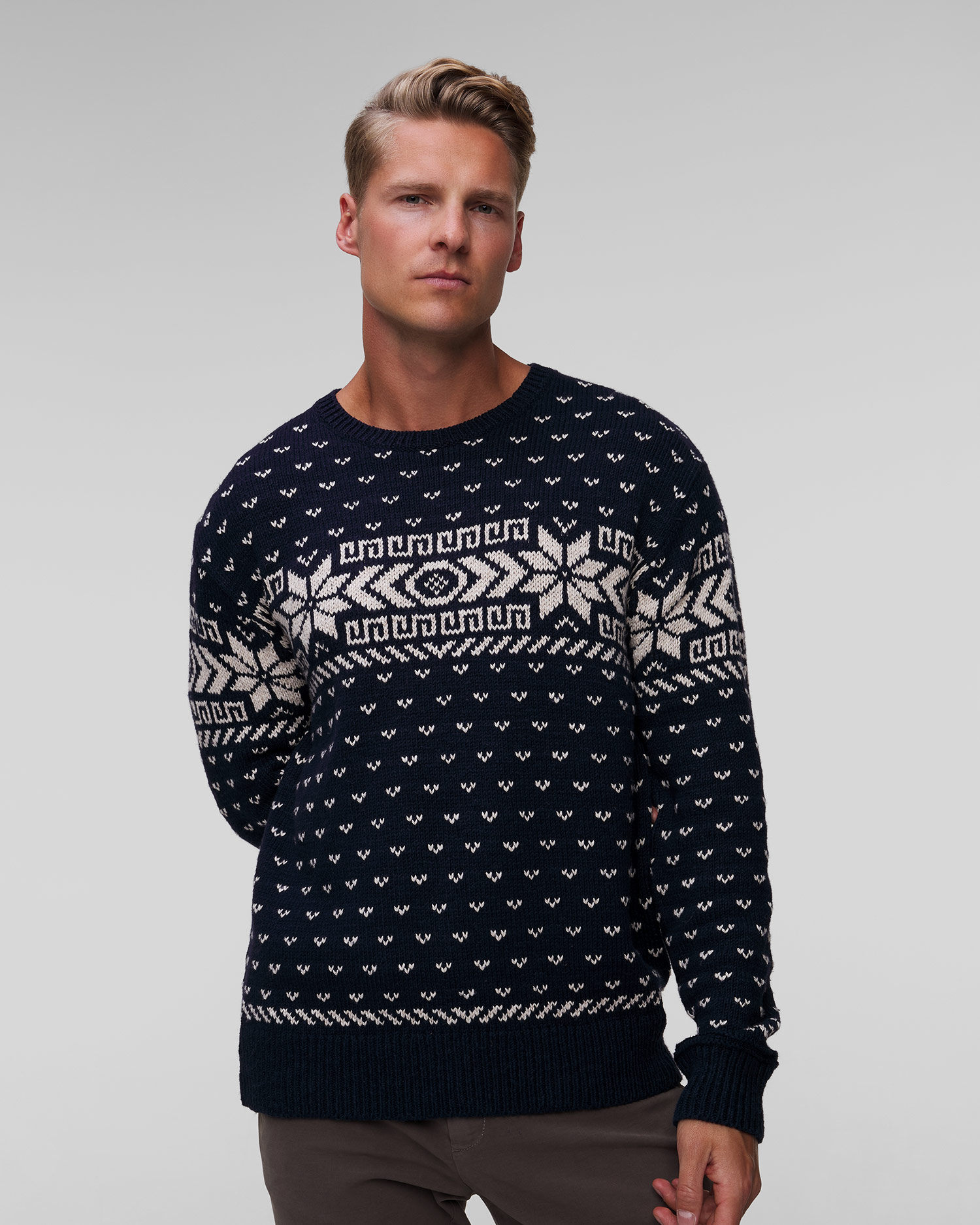 Granatowy sweter z kaszmirem męski Polo Ralph Lauren