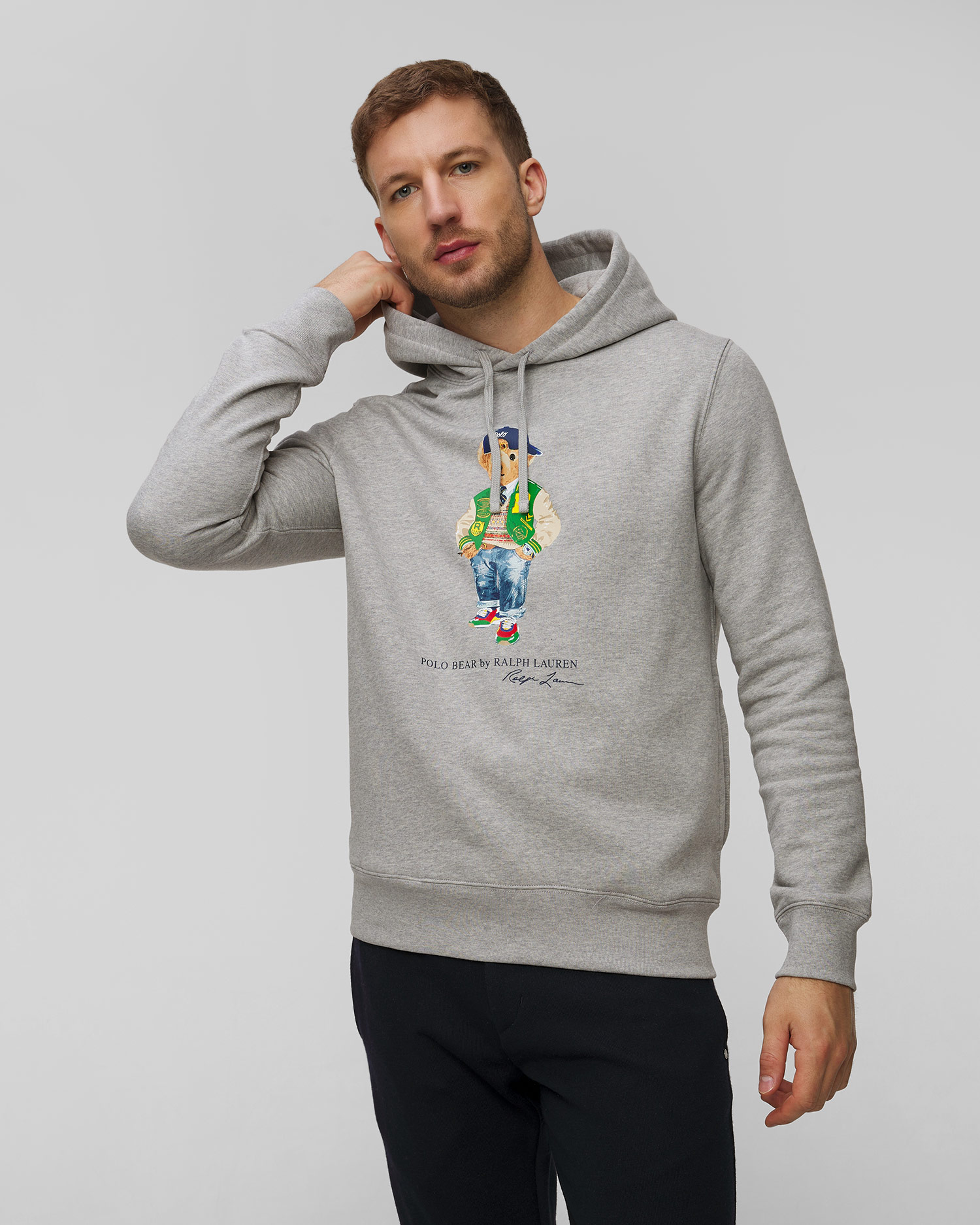 Felpa grigia da uomo Polo Ralph Lauren