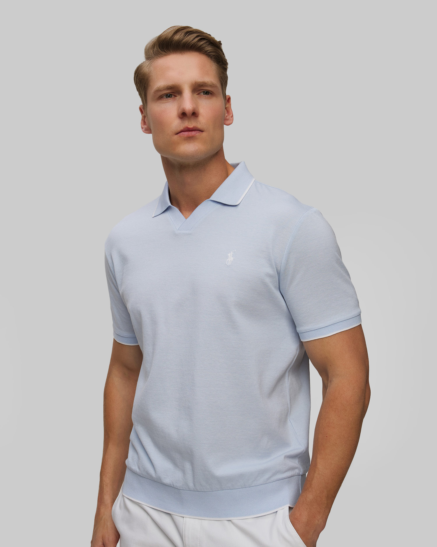 Men's light blue polo Polo Ralph Lauren