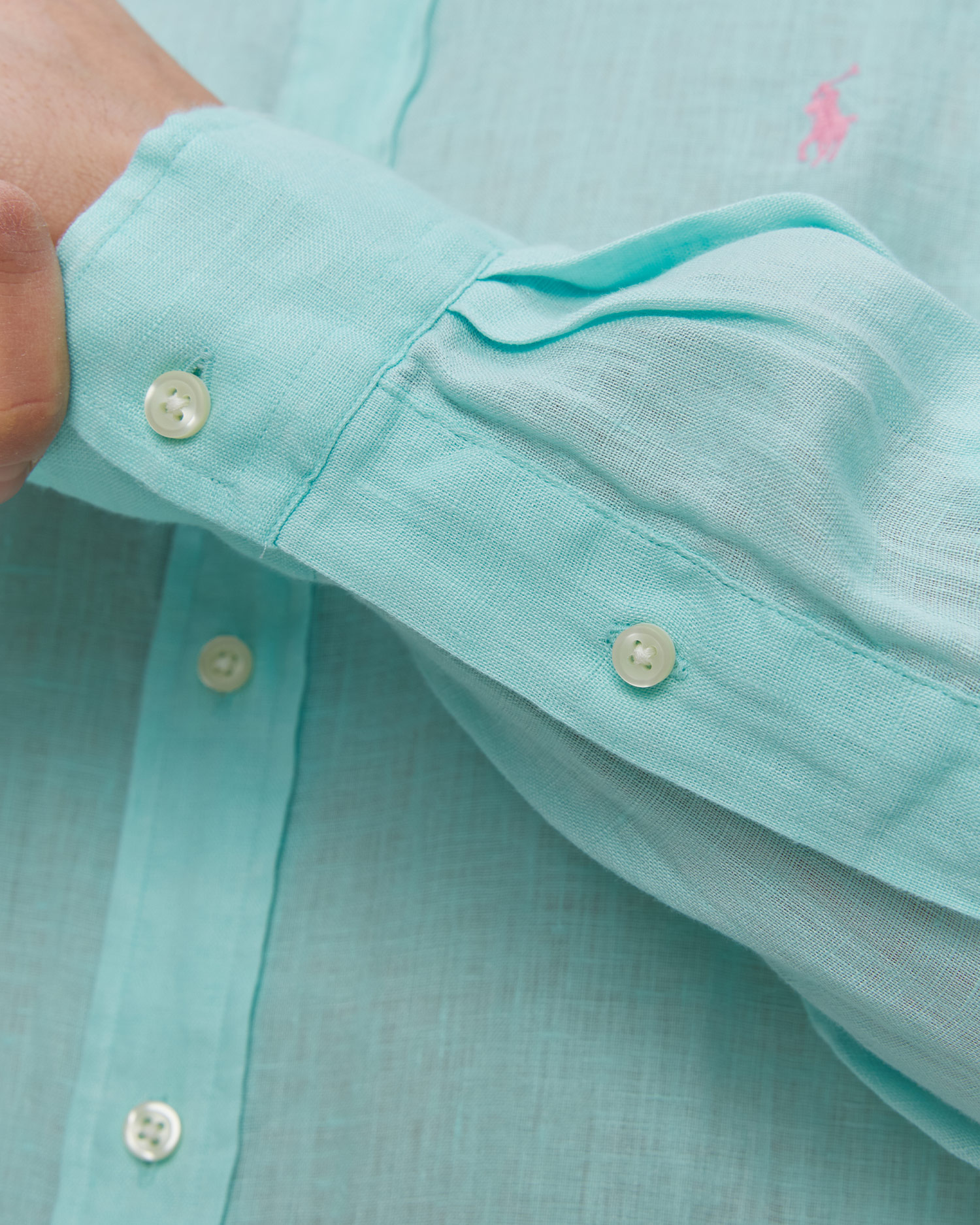 Chemise en lin bleue pour hommea Polo Ralph Lauren