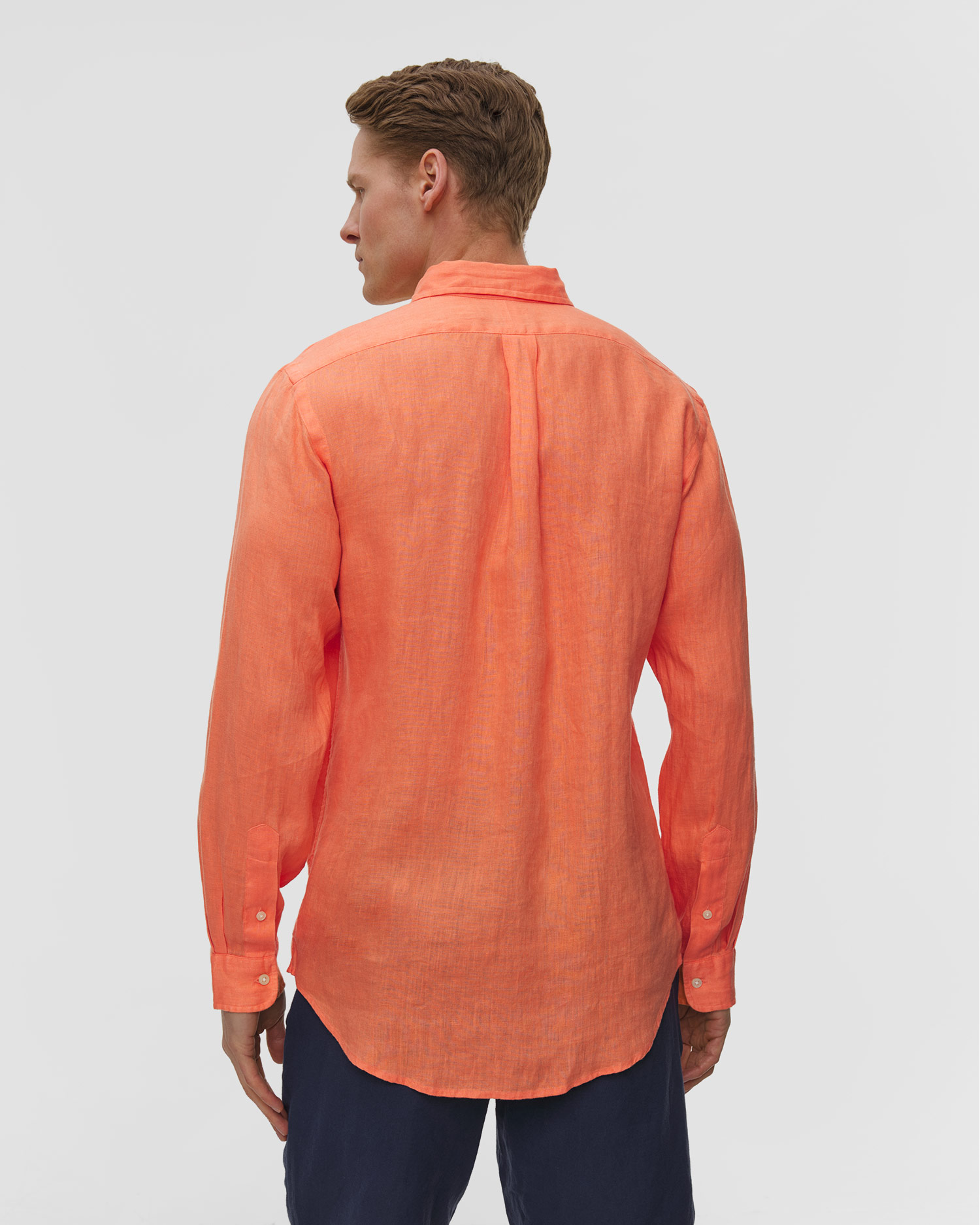 Chemise en lin orange pour hommea Polo Ralph Lauren