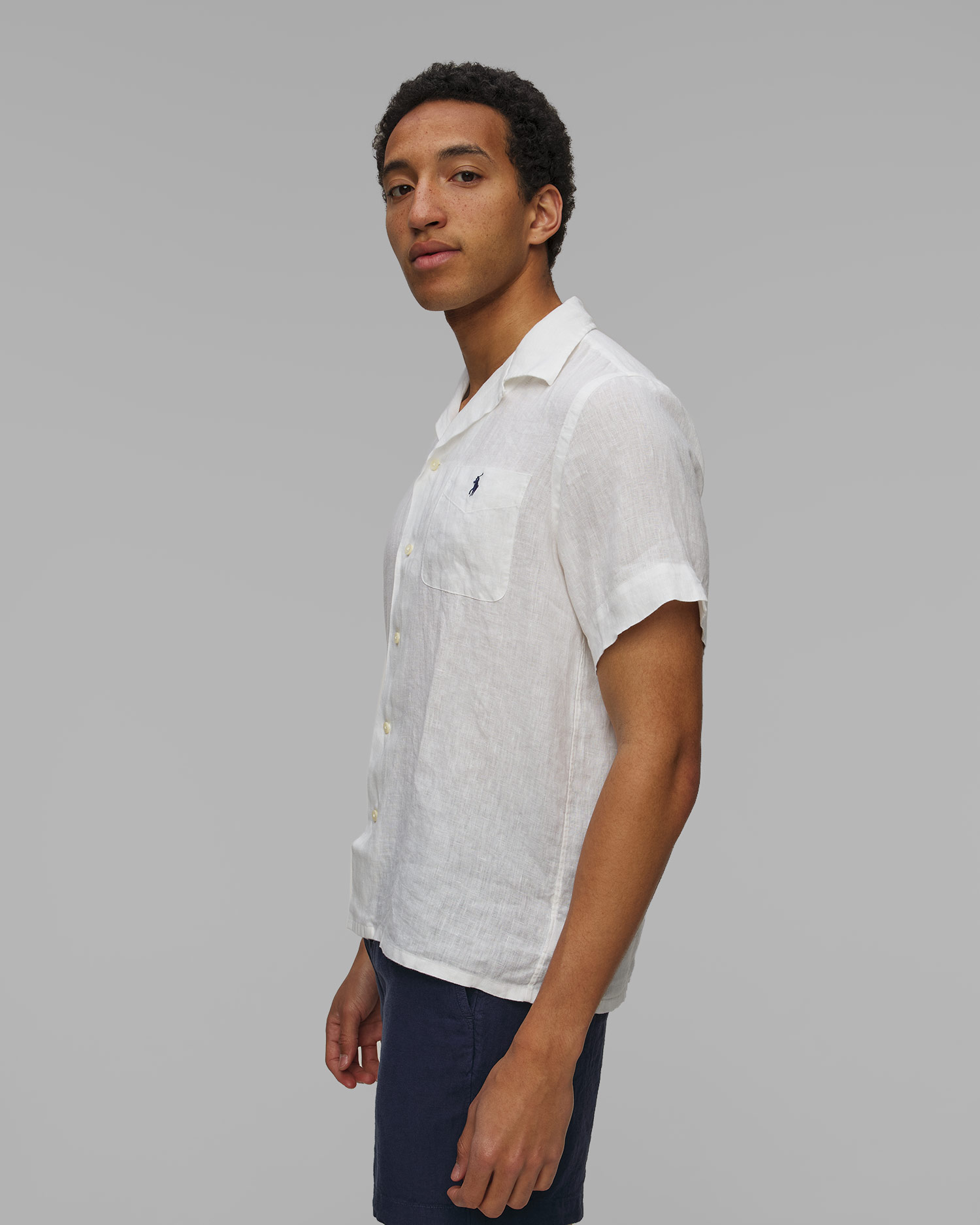 Men's short-sleeved linen shirt Polo Ralph Lauren