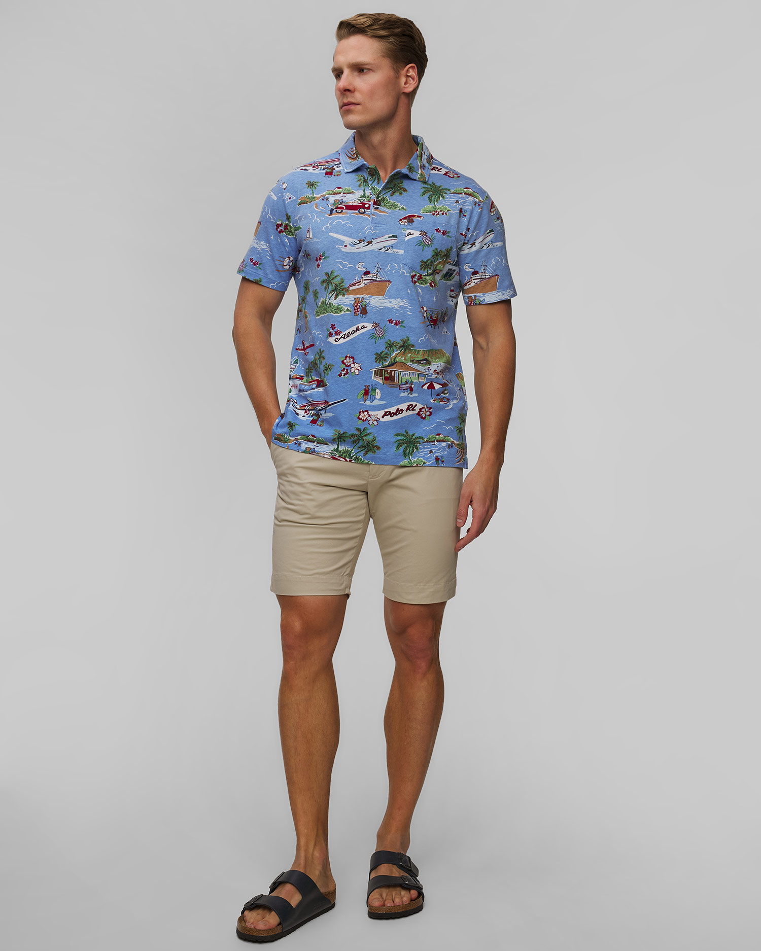 Men's linen polo shirt Polo Ralph Lauren