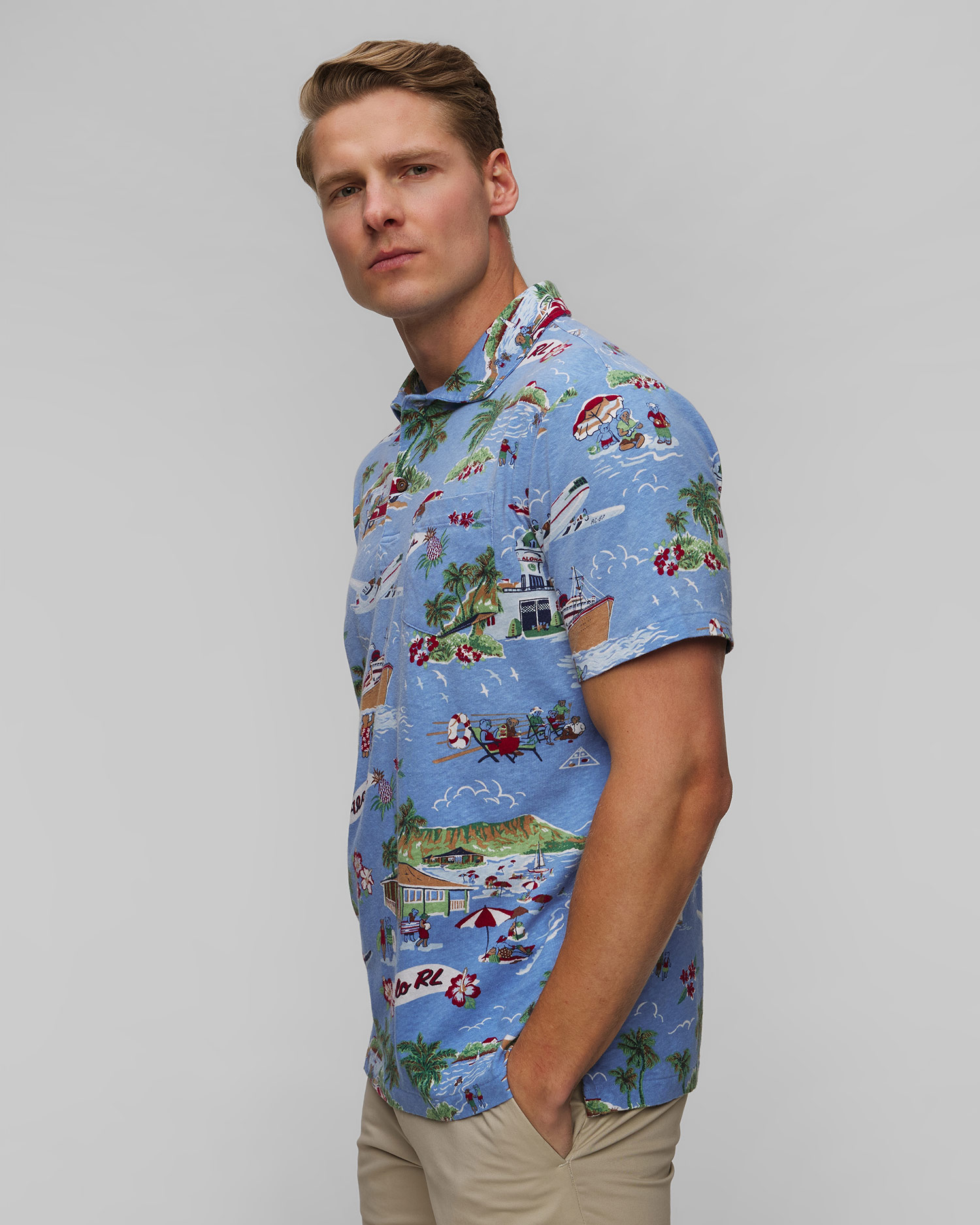 Men's linen polo shirt Polo Ralph Lauren