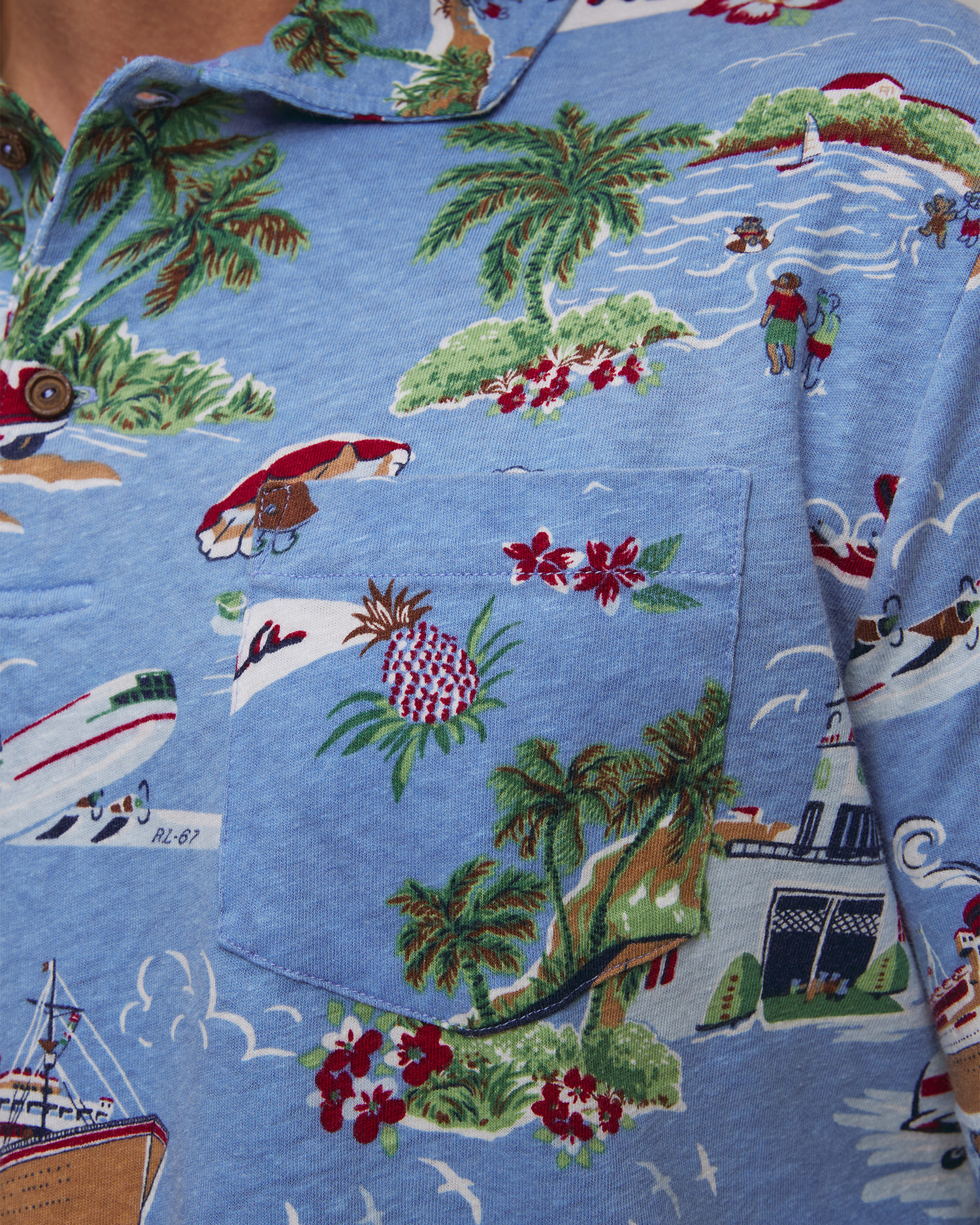 Men's linen polo shirt Polo Ralph Lauren