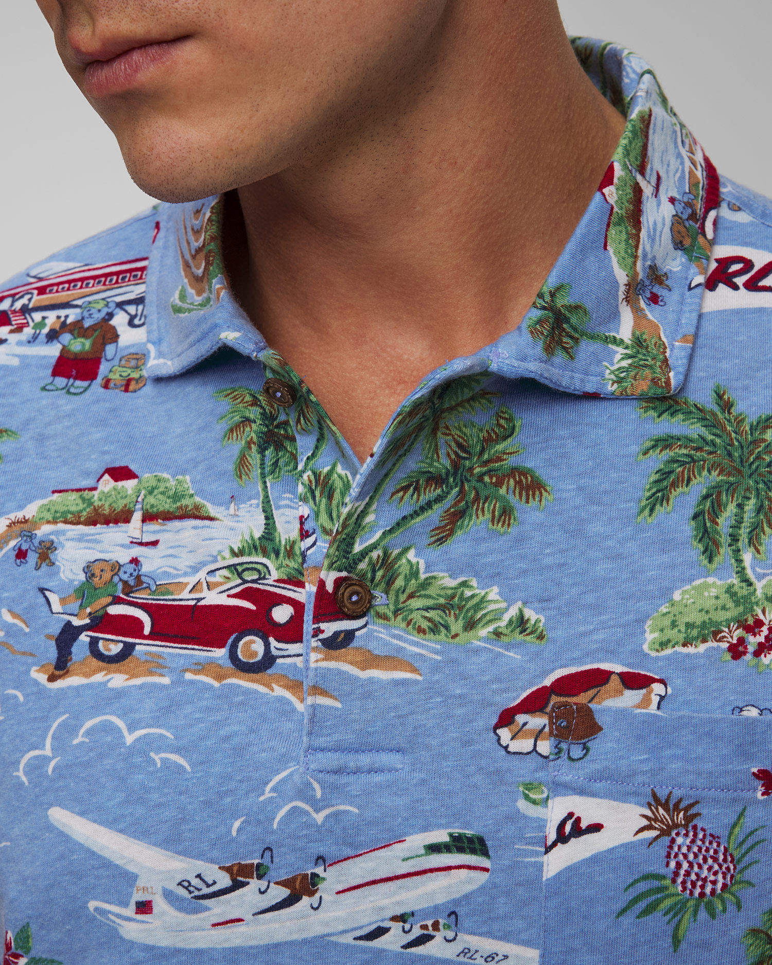 Men's linen polo shirt Polo Ralph Lauren