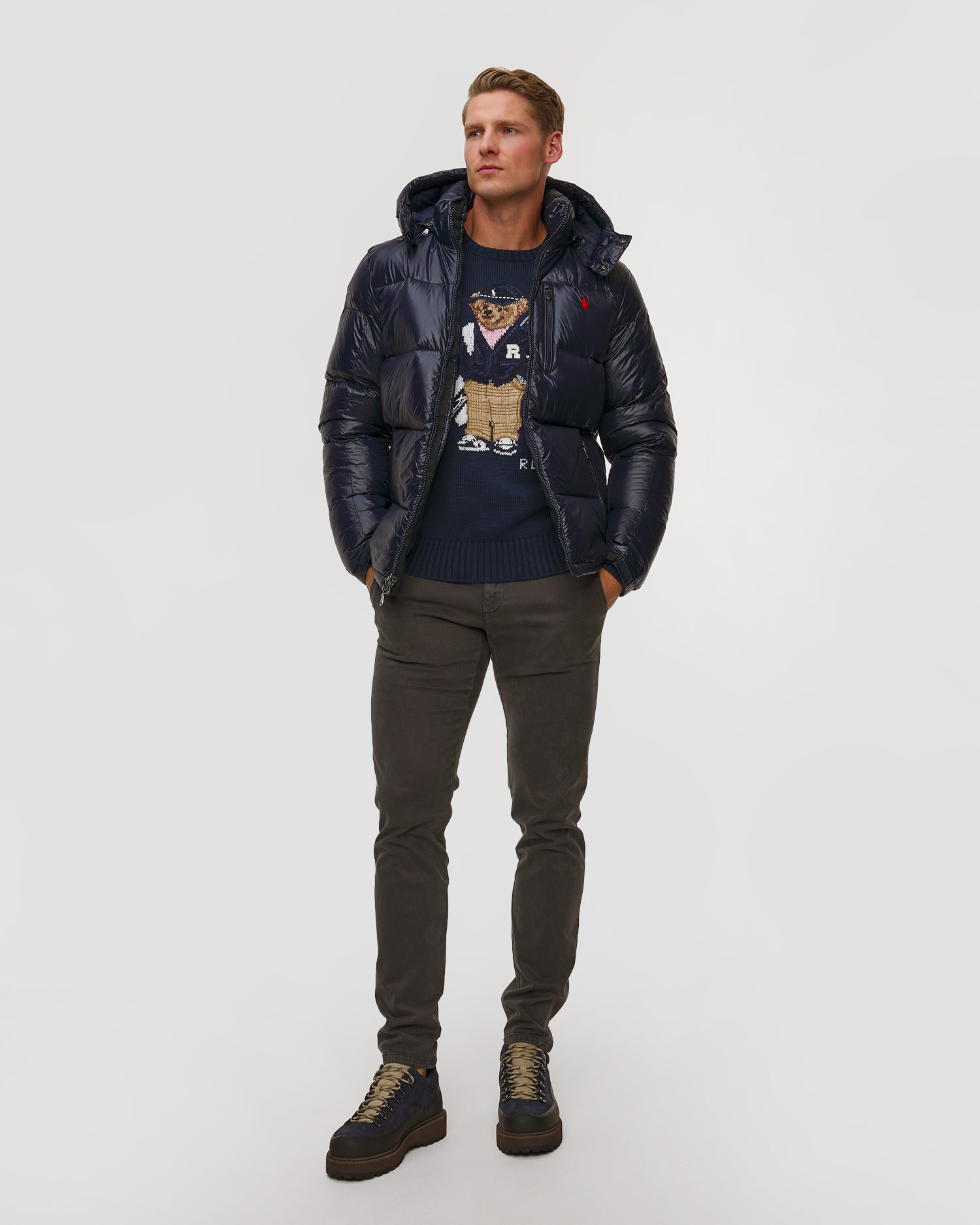 Doudoune bleu marine pour hommes Polo Ralph Lauren