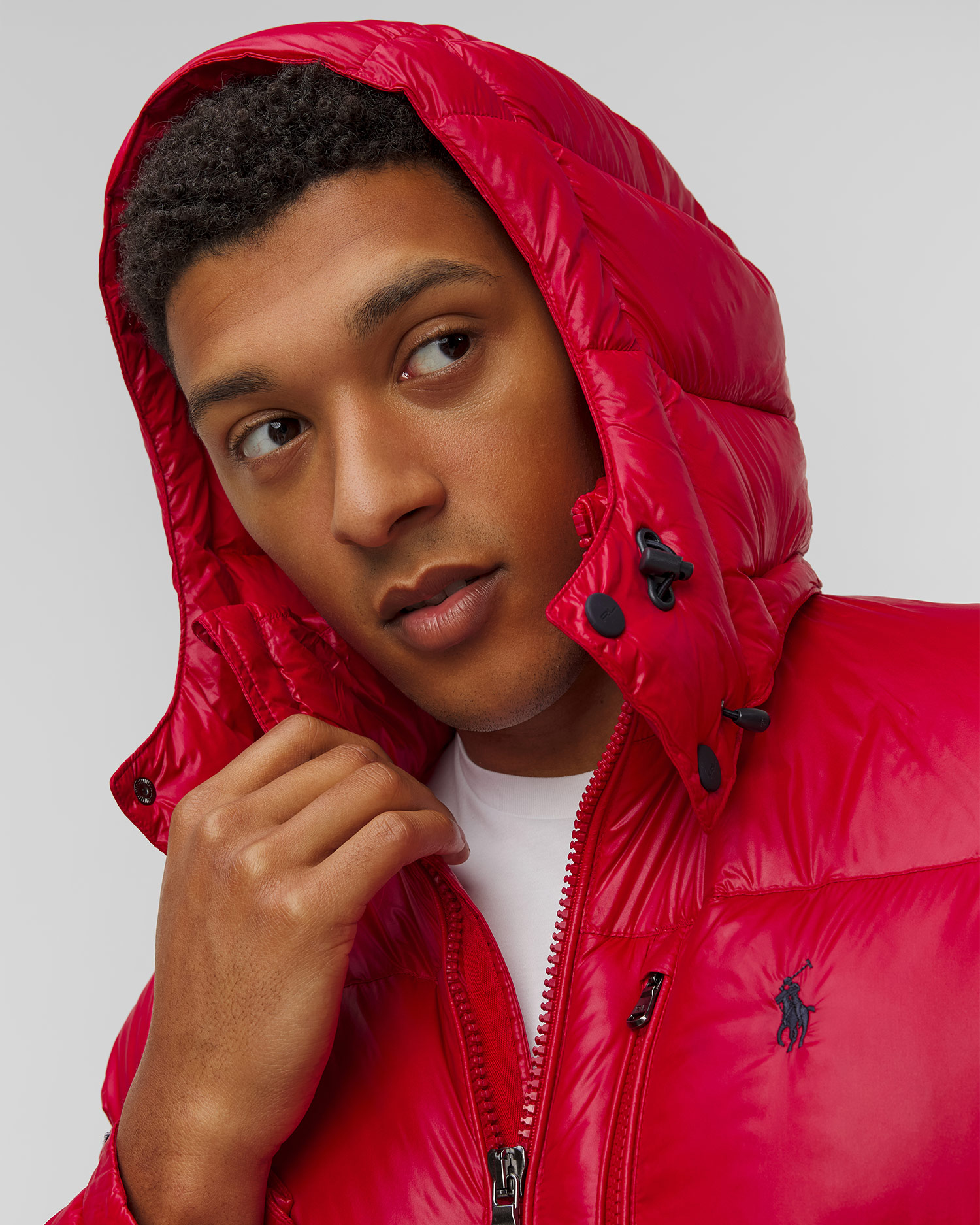 Doudoune rouge pour hommes Ralph Lauren