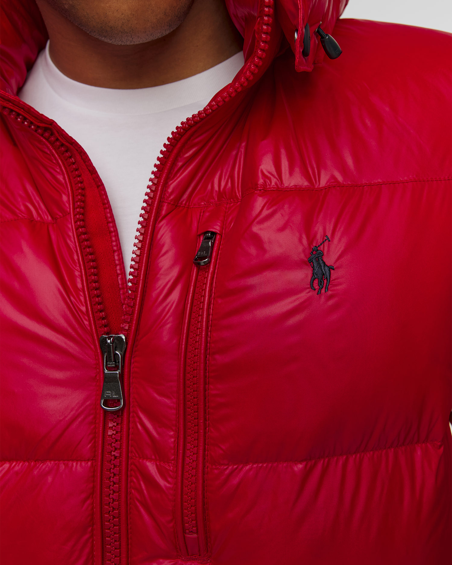 Doudoune rouge pour hommes Ralph Lauren