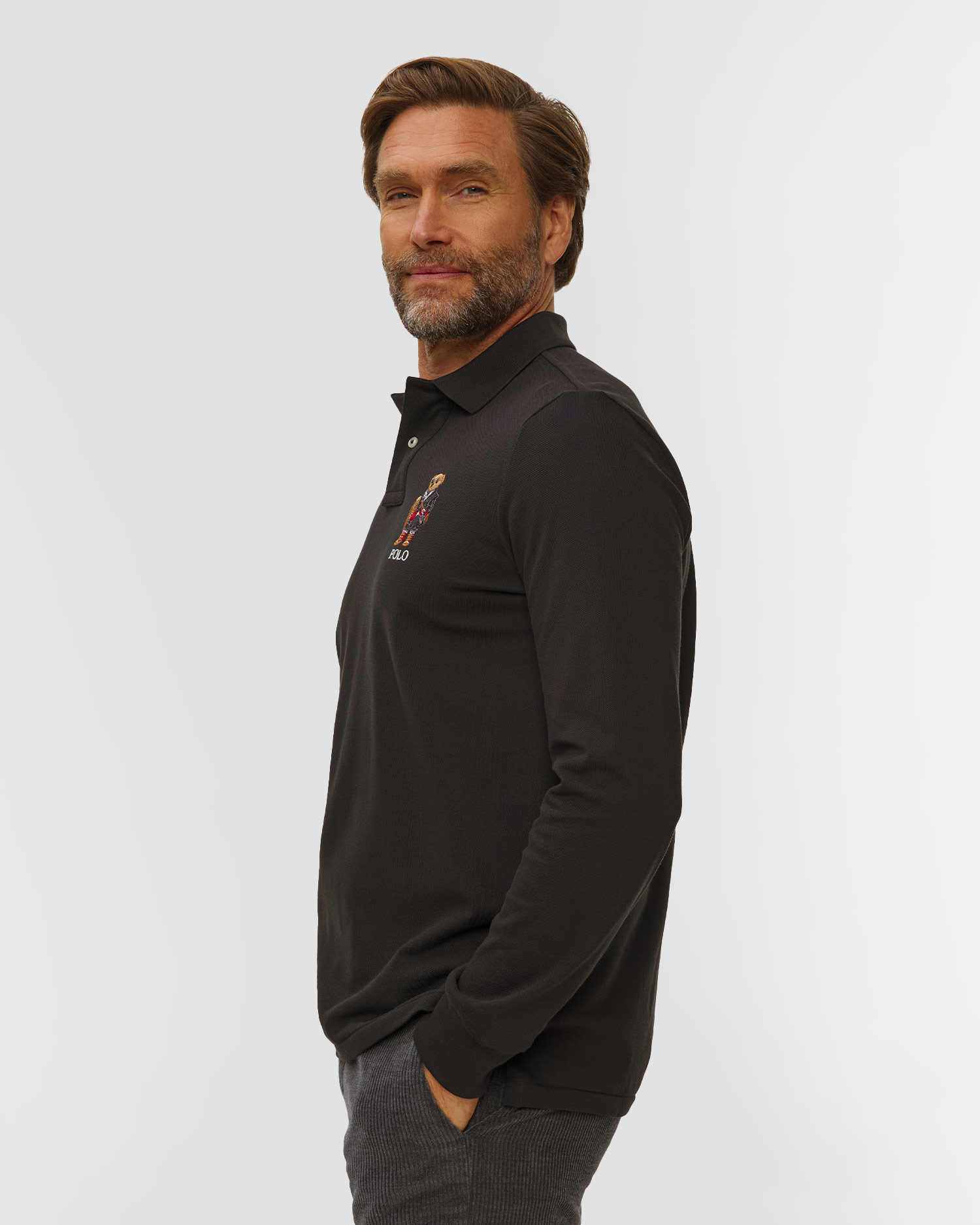 Polo a maniche lunghe da uomo Polo Ralph Lauren
