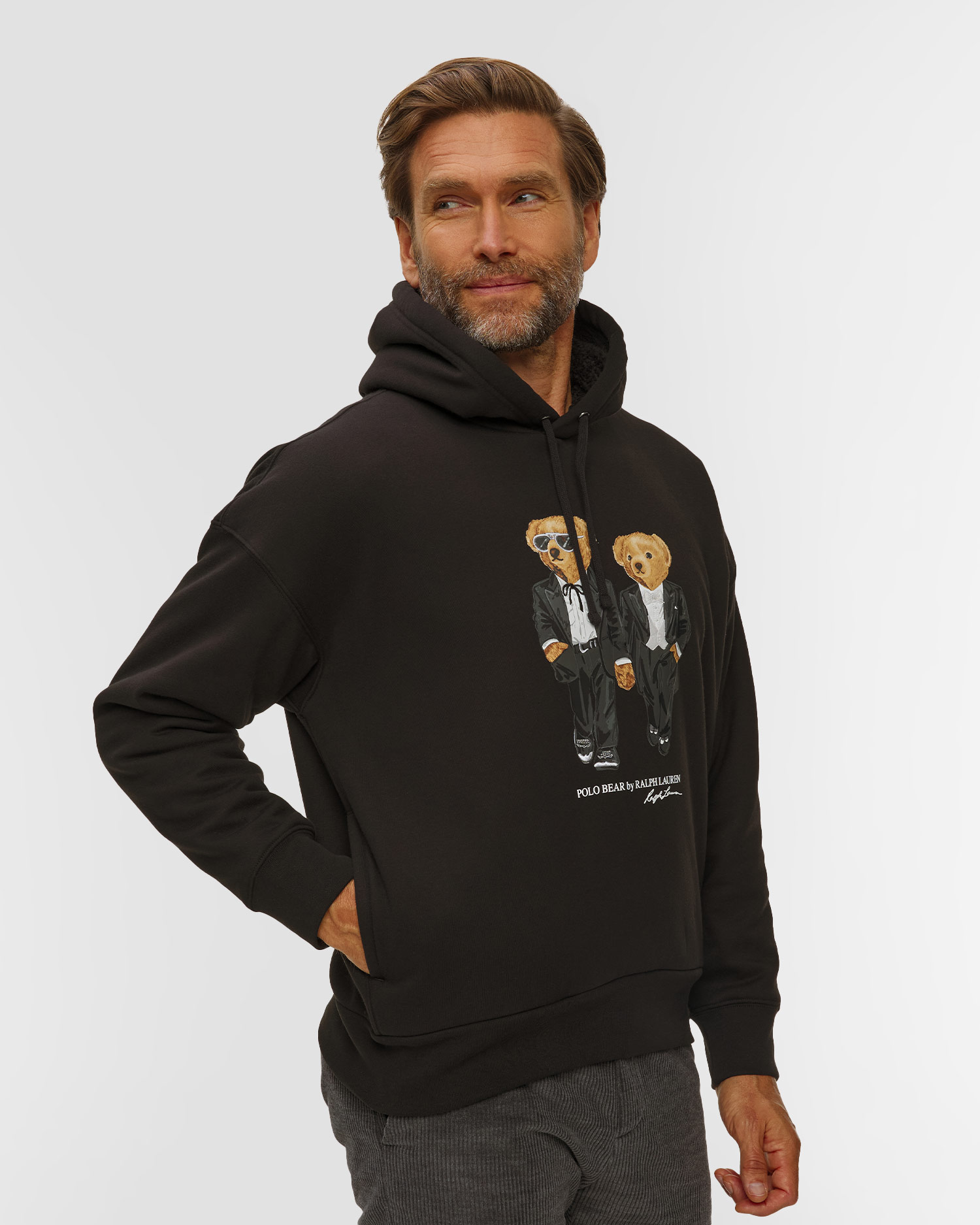 Felpa nera da uomo Polo Ralph Lauren