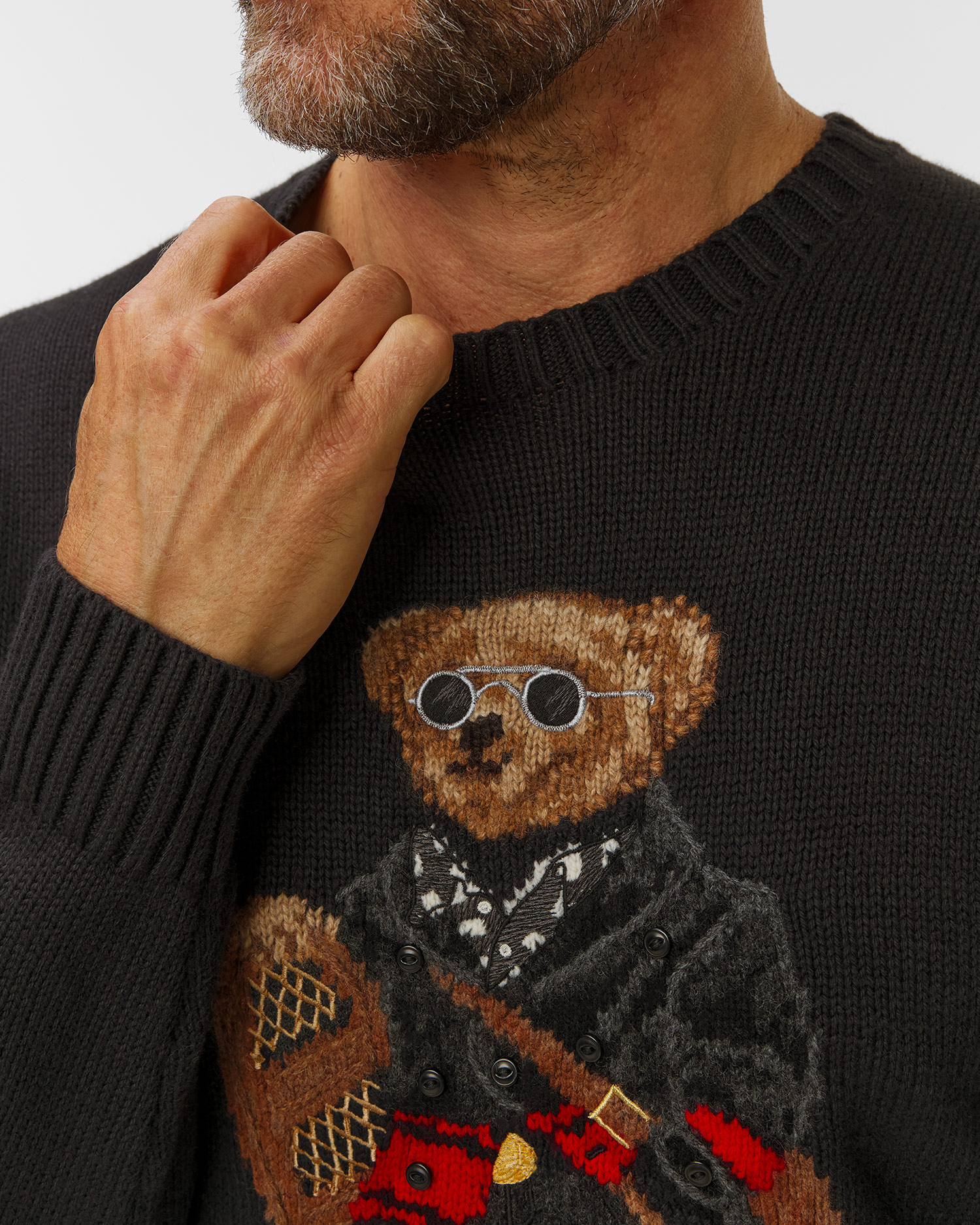 Maglione nero da uomo Polo Ralph Lauren