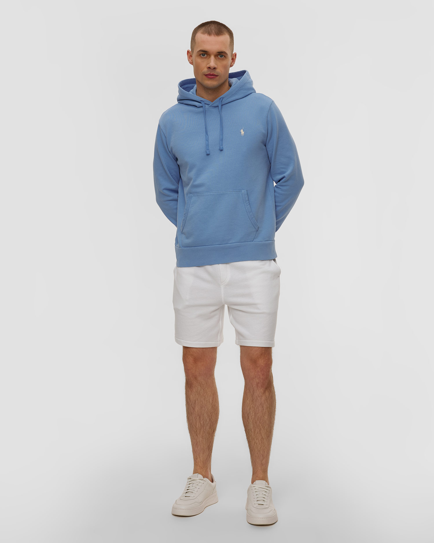 Bílé pánské teplákové šortky Polo Ralph Lauren