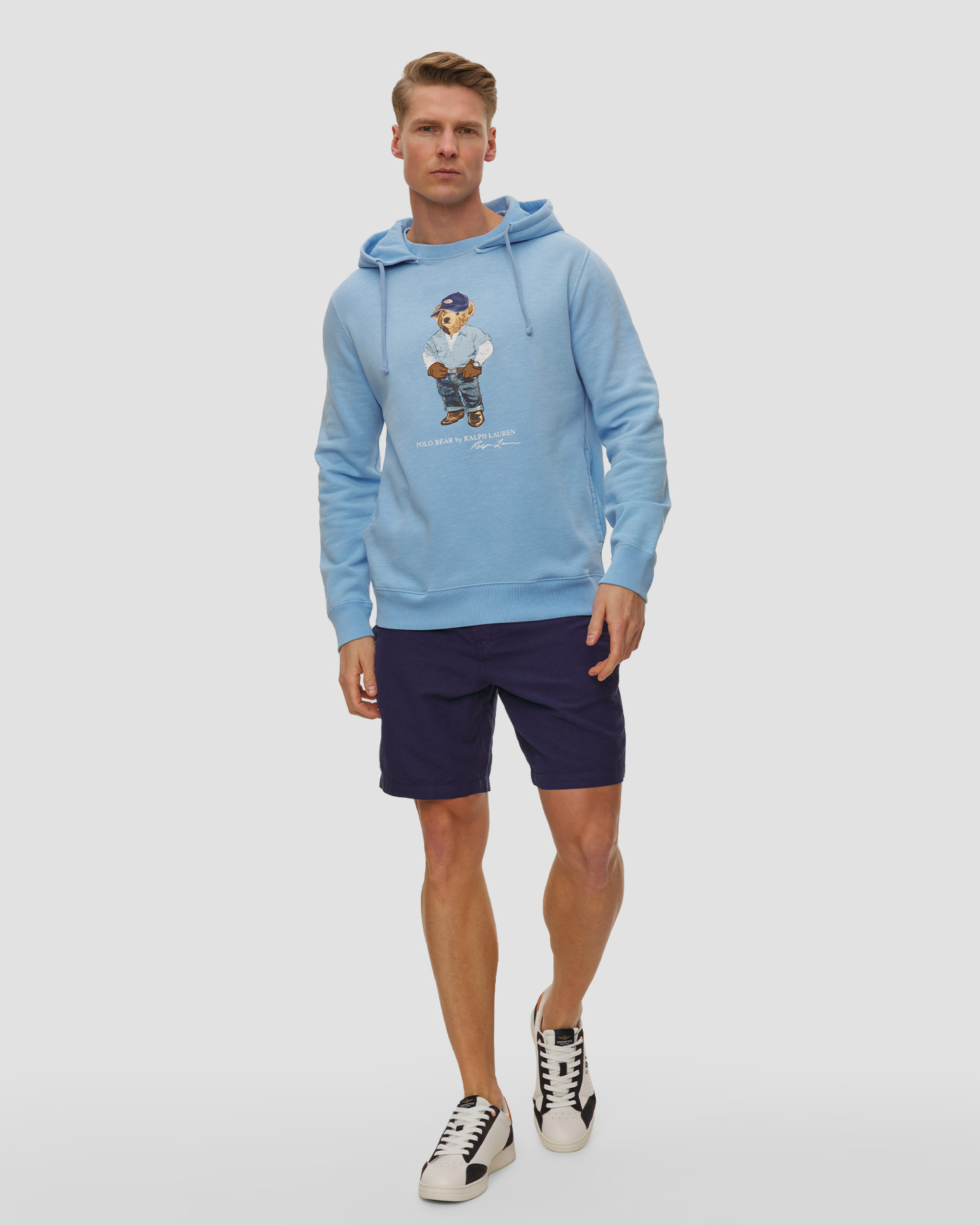 Niebieska bluza z kapturem męska Polo Ralph Lauren