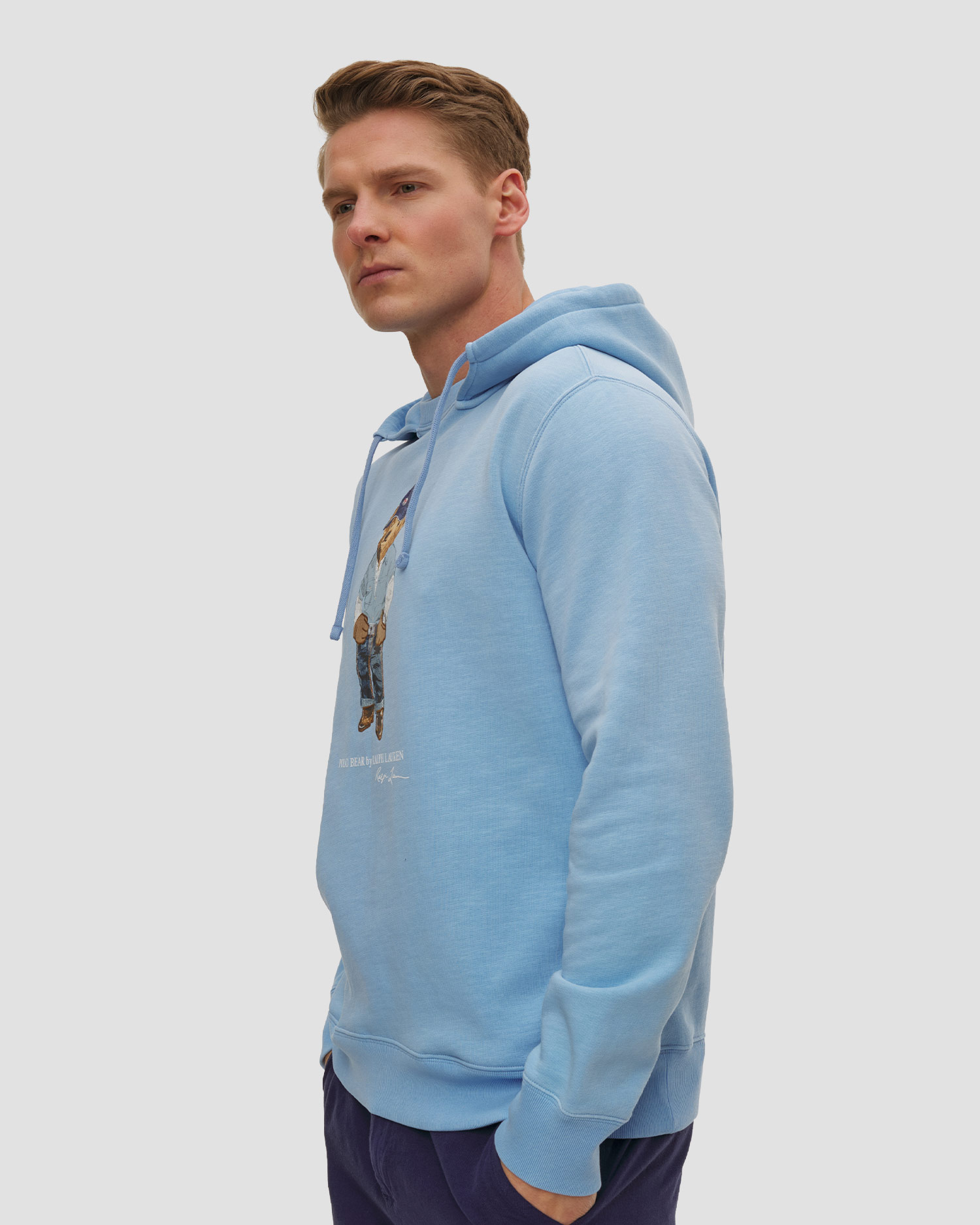 Niebieska bluza z kapturem męska Polo Ralph Lauren