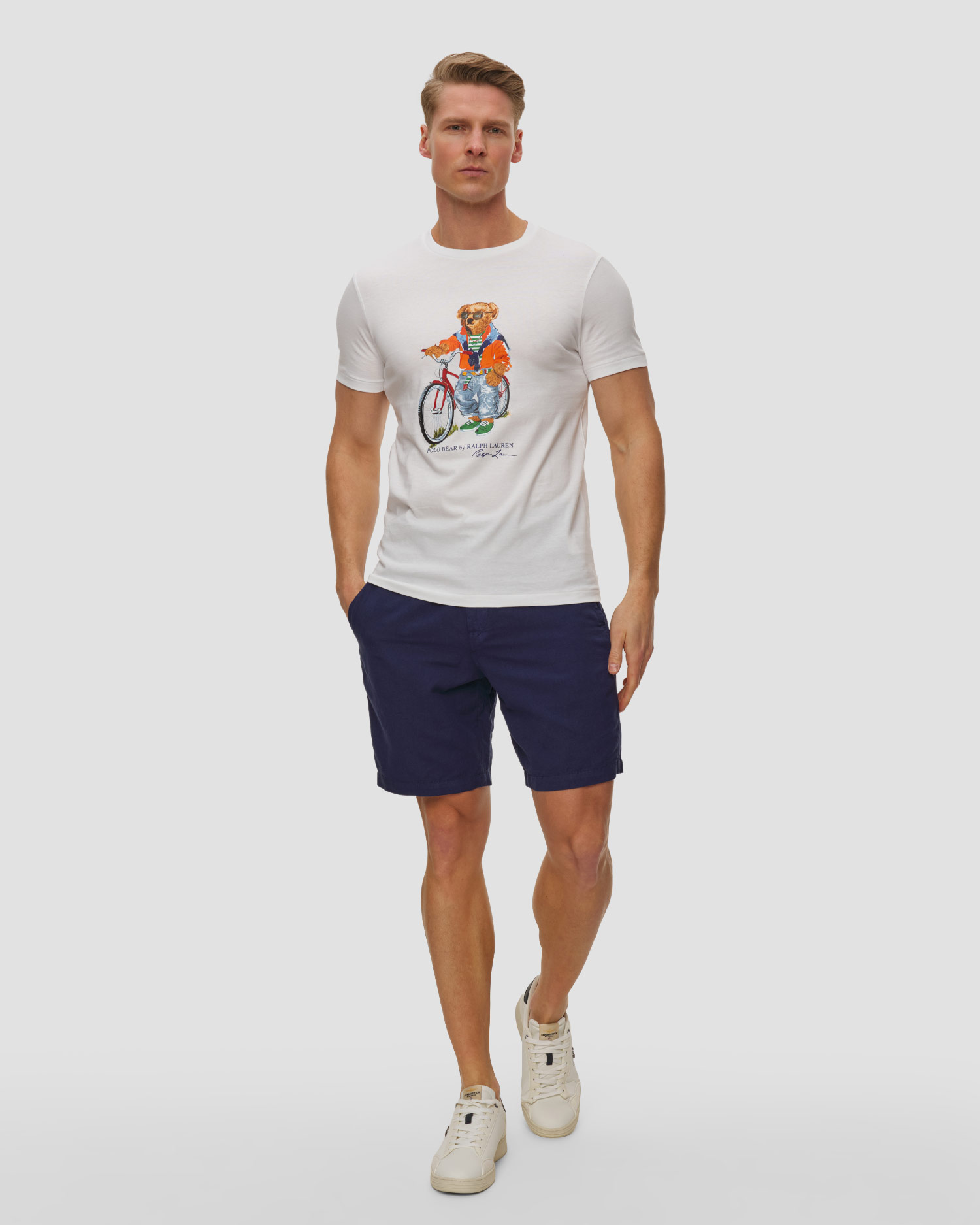 T-shirt blanc pour hommes Polo Ralph Lauren