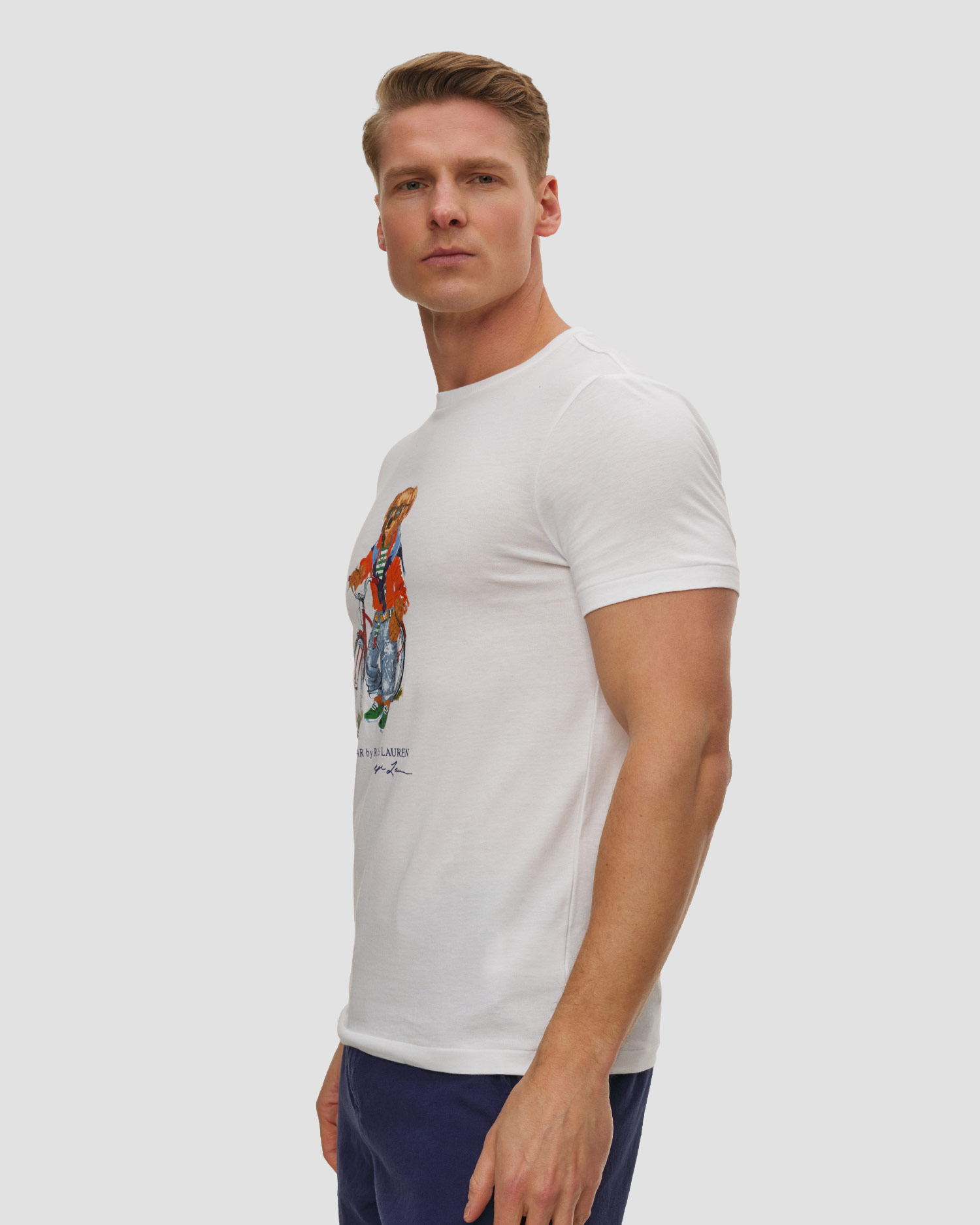 T-shirt blanc pour hommes Polo Ralph Lauren