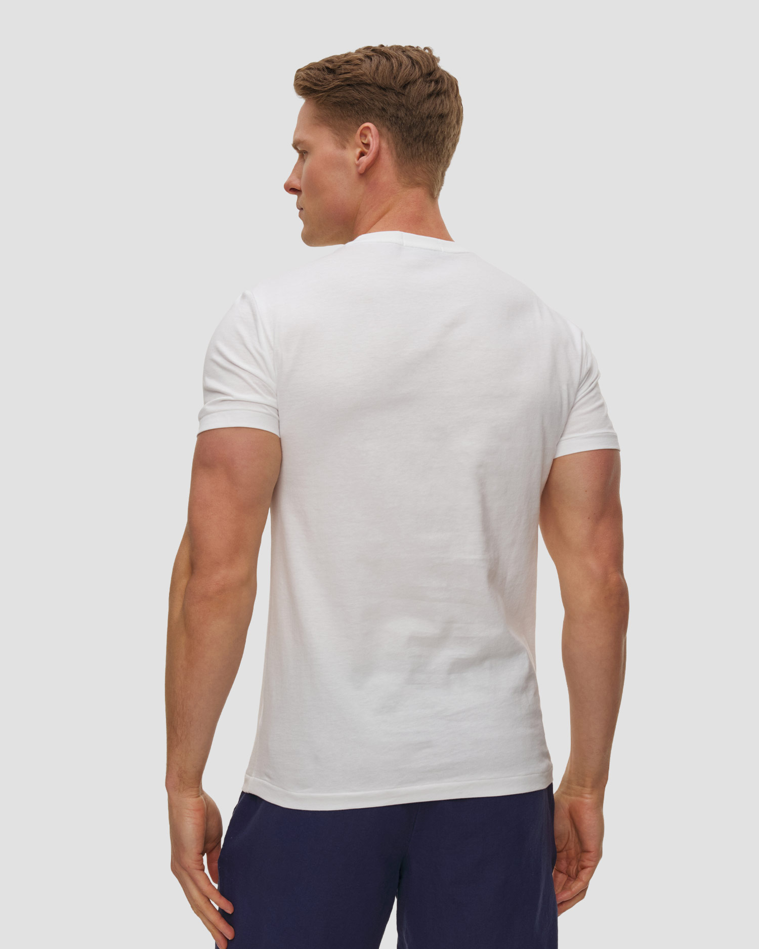 T-shirt blanc pour hommes Polo Ralph Lauren