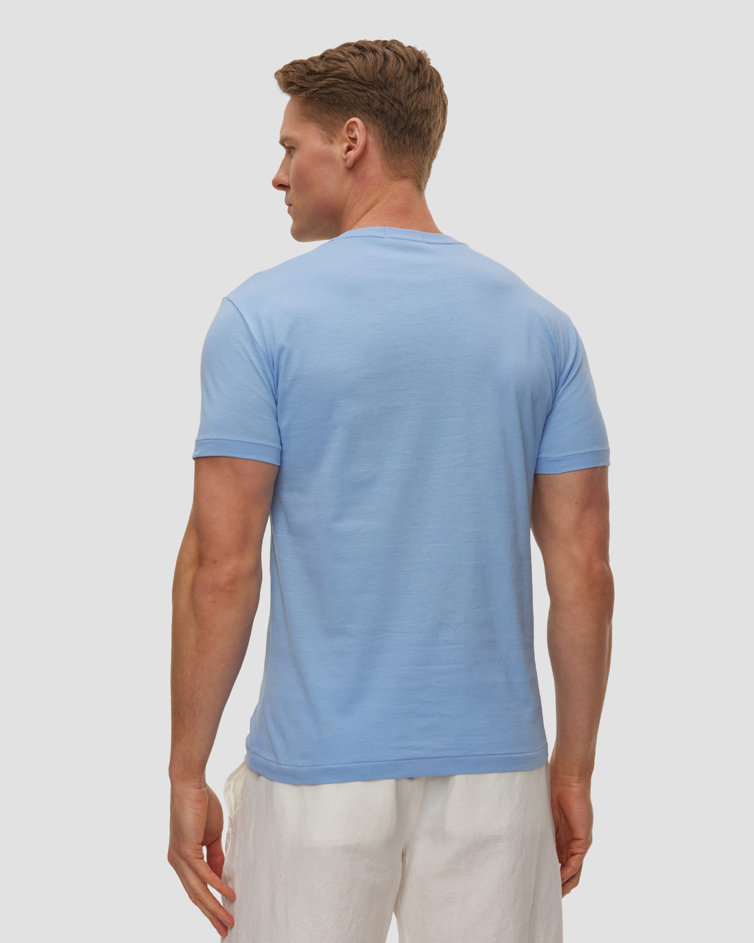 T-shirt bleu pour hommes Polo Ralph Lauren