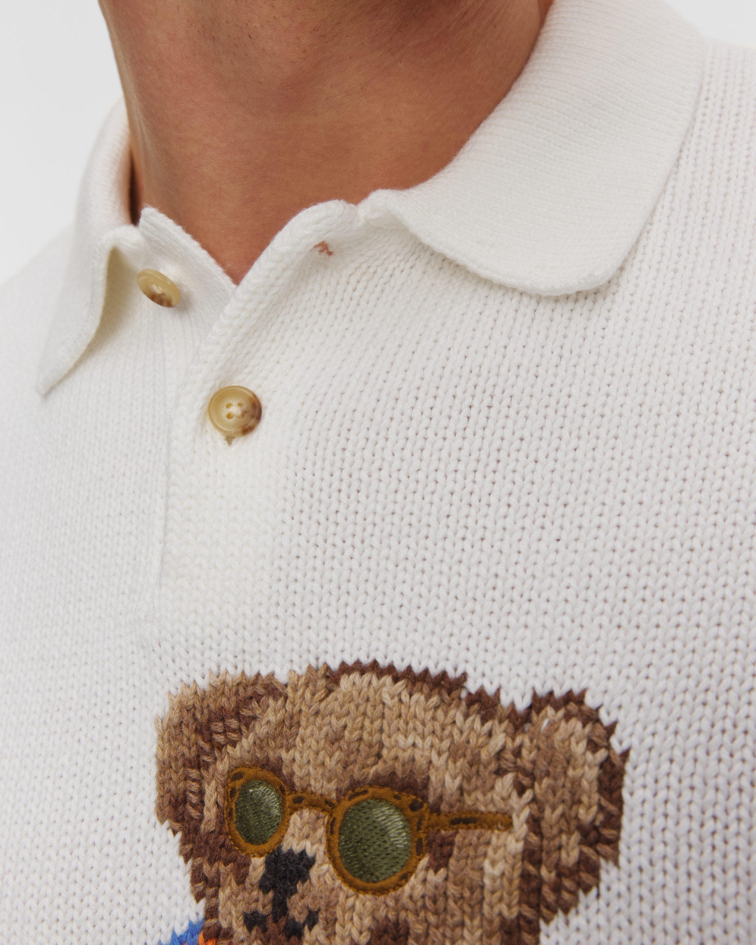 Biały sweter męski Polo Ralph Lauren